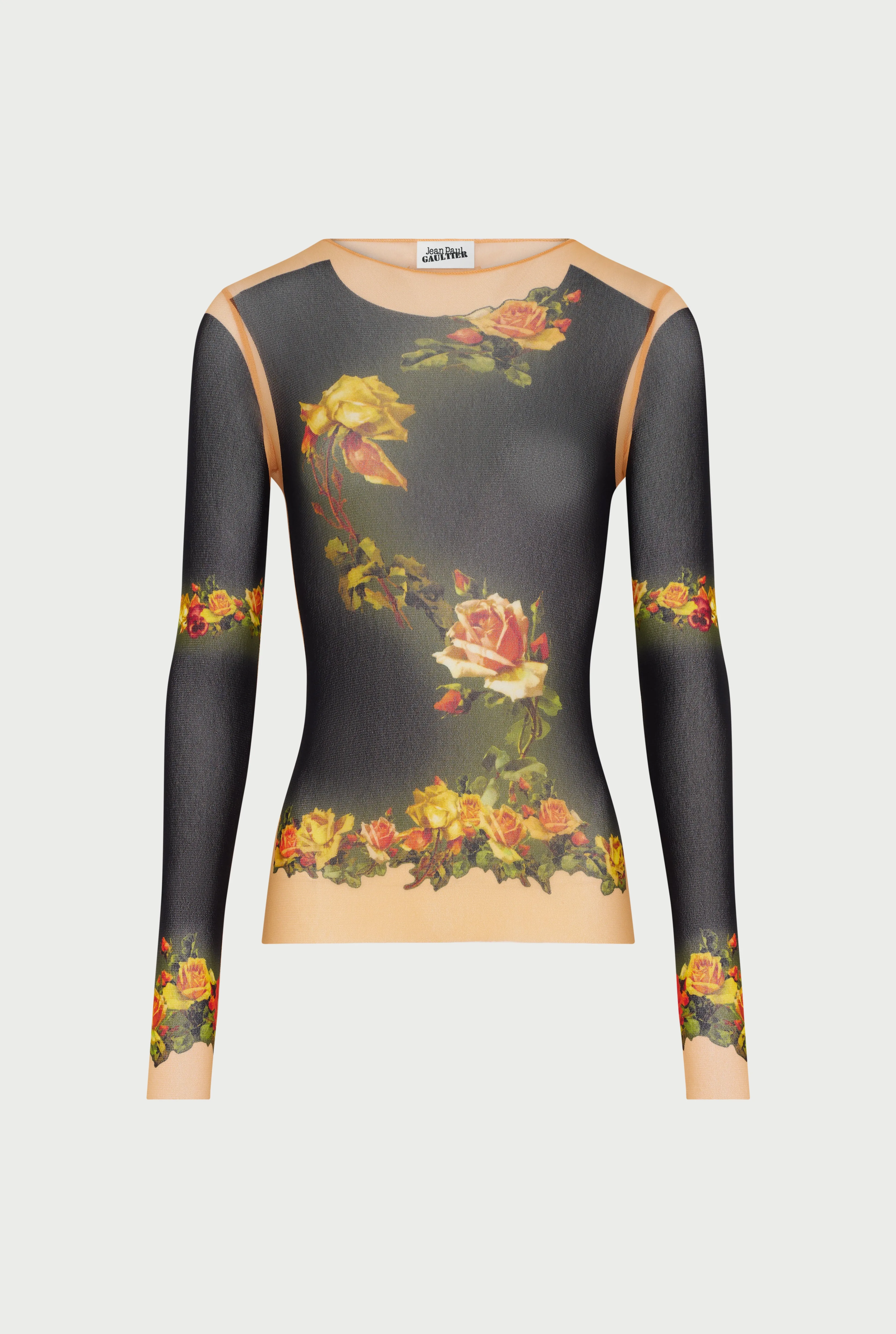 Jean Paul Gaultier The Beige “Fleurs Petit Grand” Top> Iconic Prints