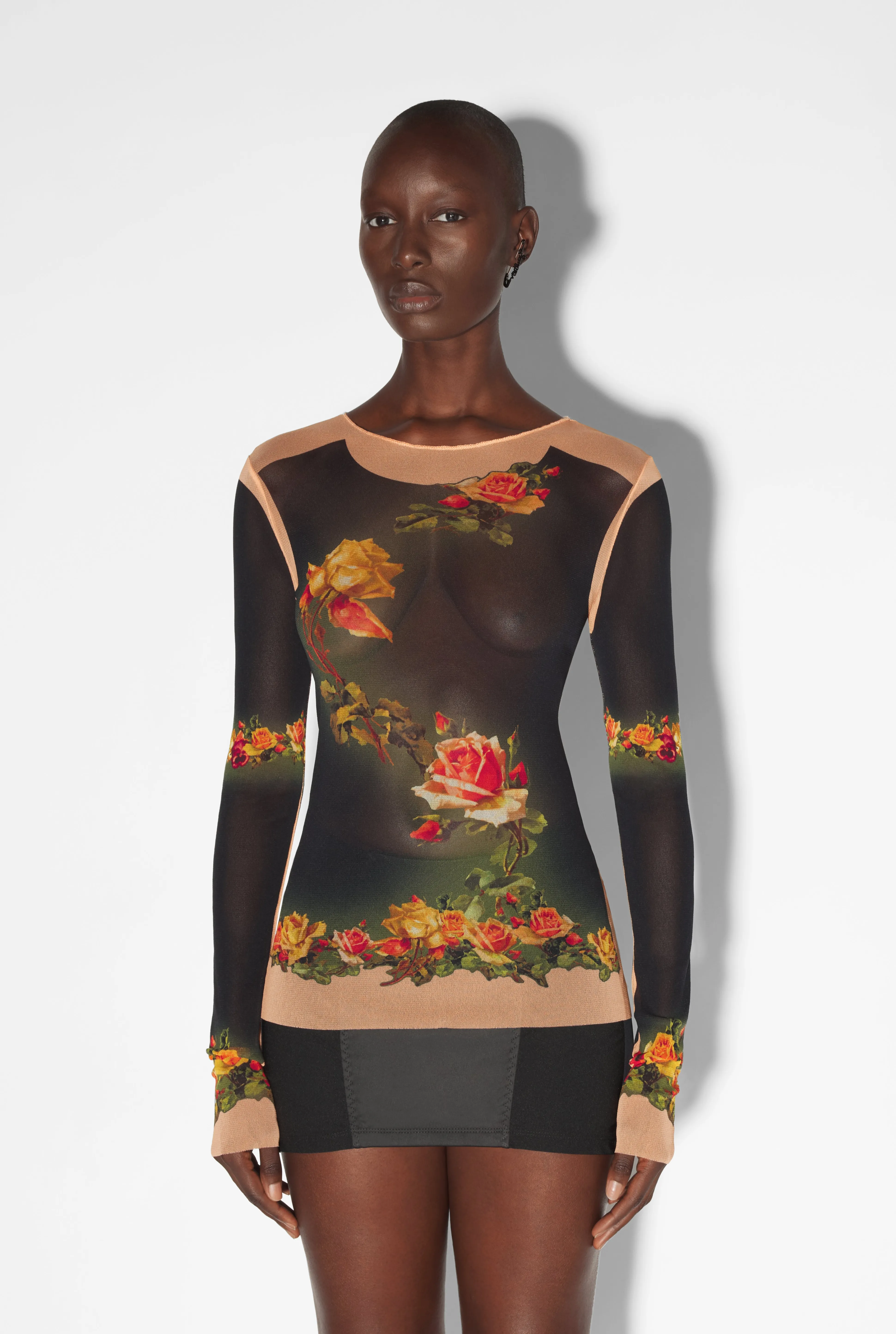 Jean Paul Gaultier The Beige “Fleurs Petit Grand” Top> Iconic Prints