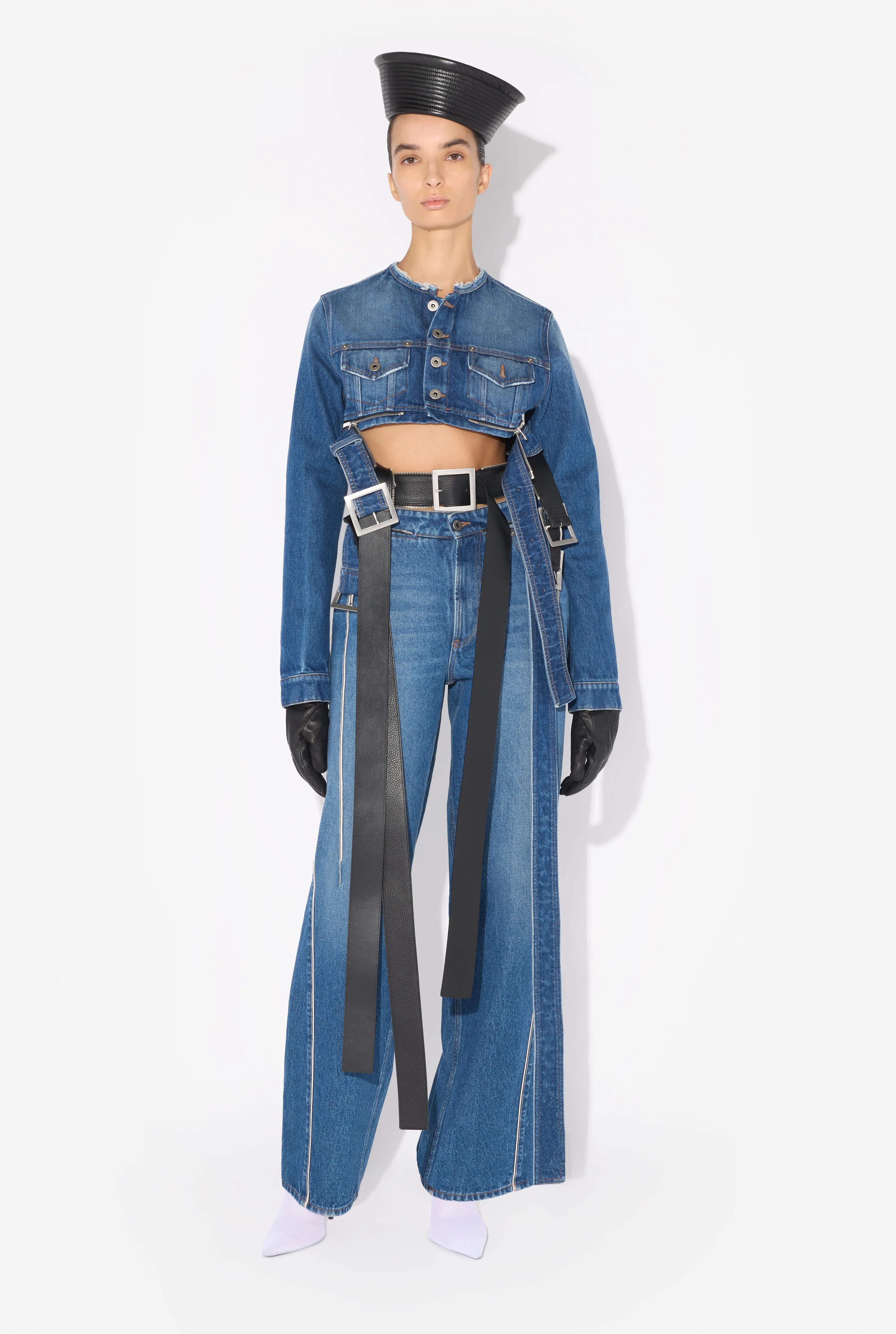 Jean Paul Gaultier The Belted Denim Jeans> Trousers | Denim