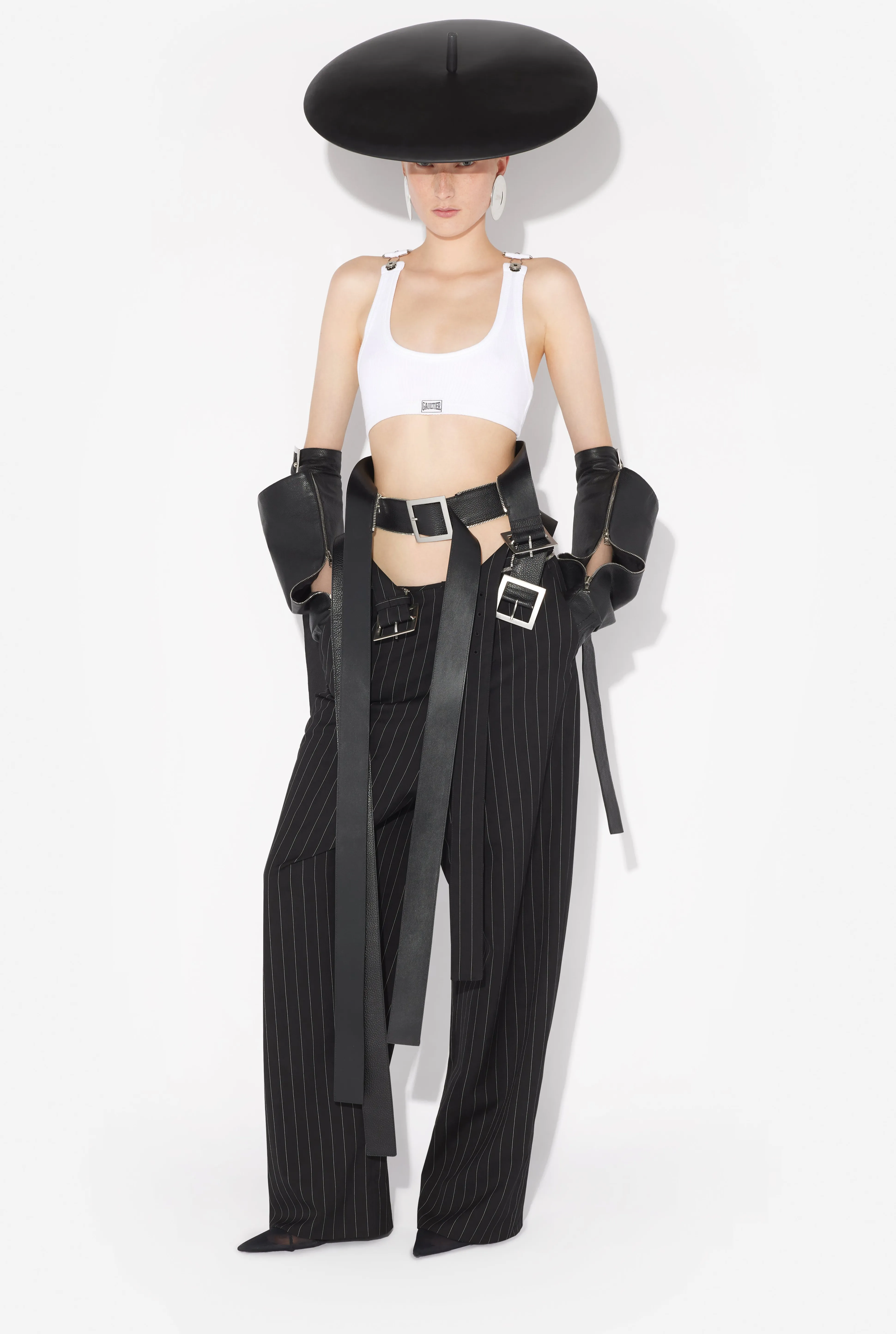 Jean Paul Gaultier The Belted Suit Pants> Trousers | Spring 25