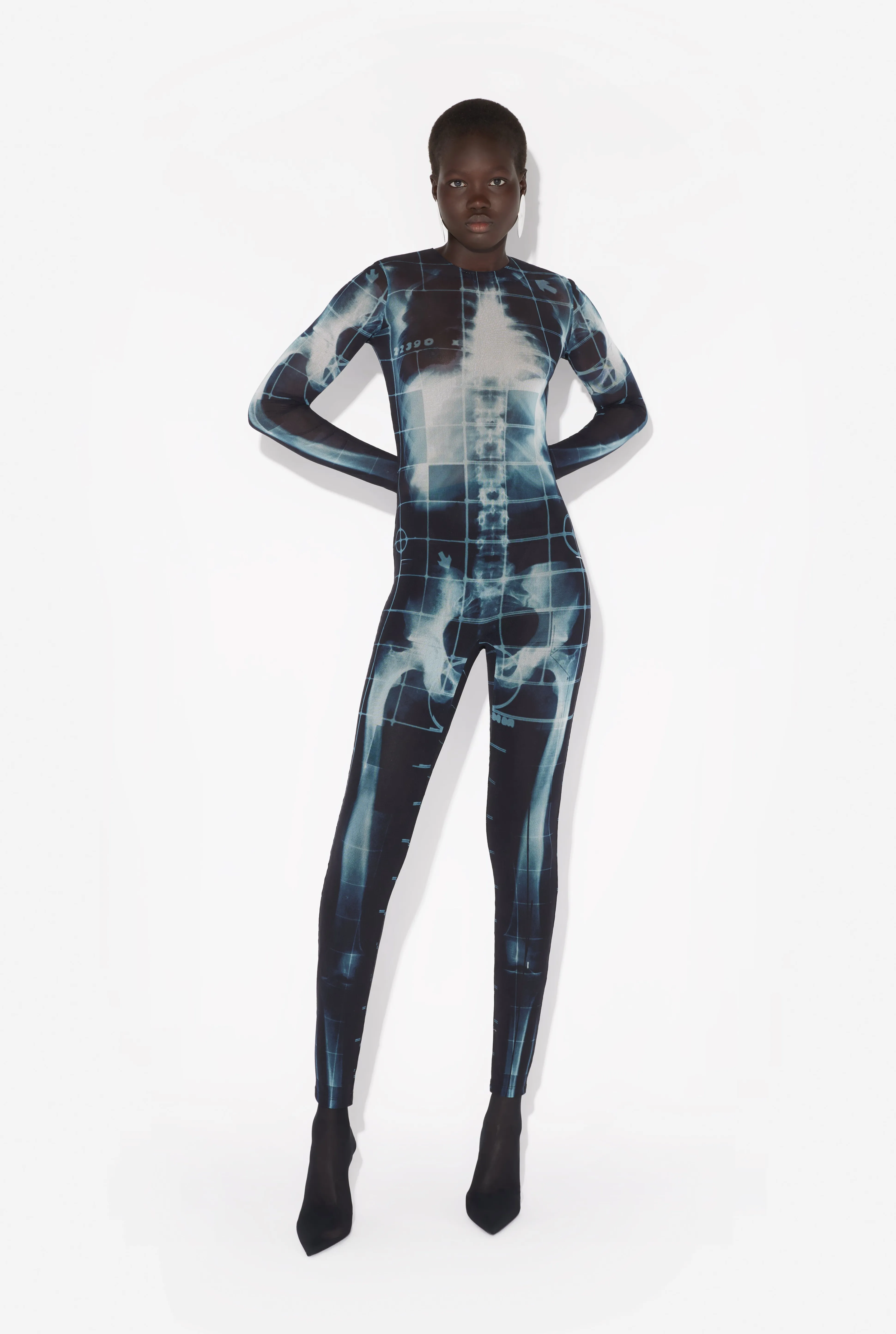 Jean Paul Gaultier The Black Squeletor Jumpsuit> Prints | Trousers