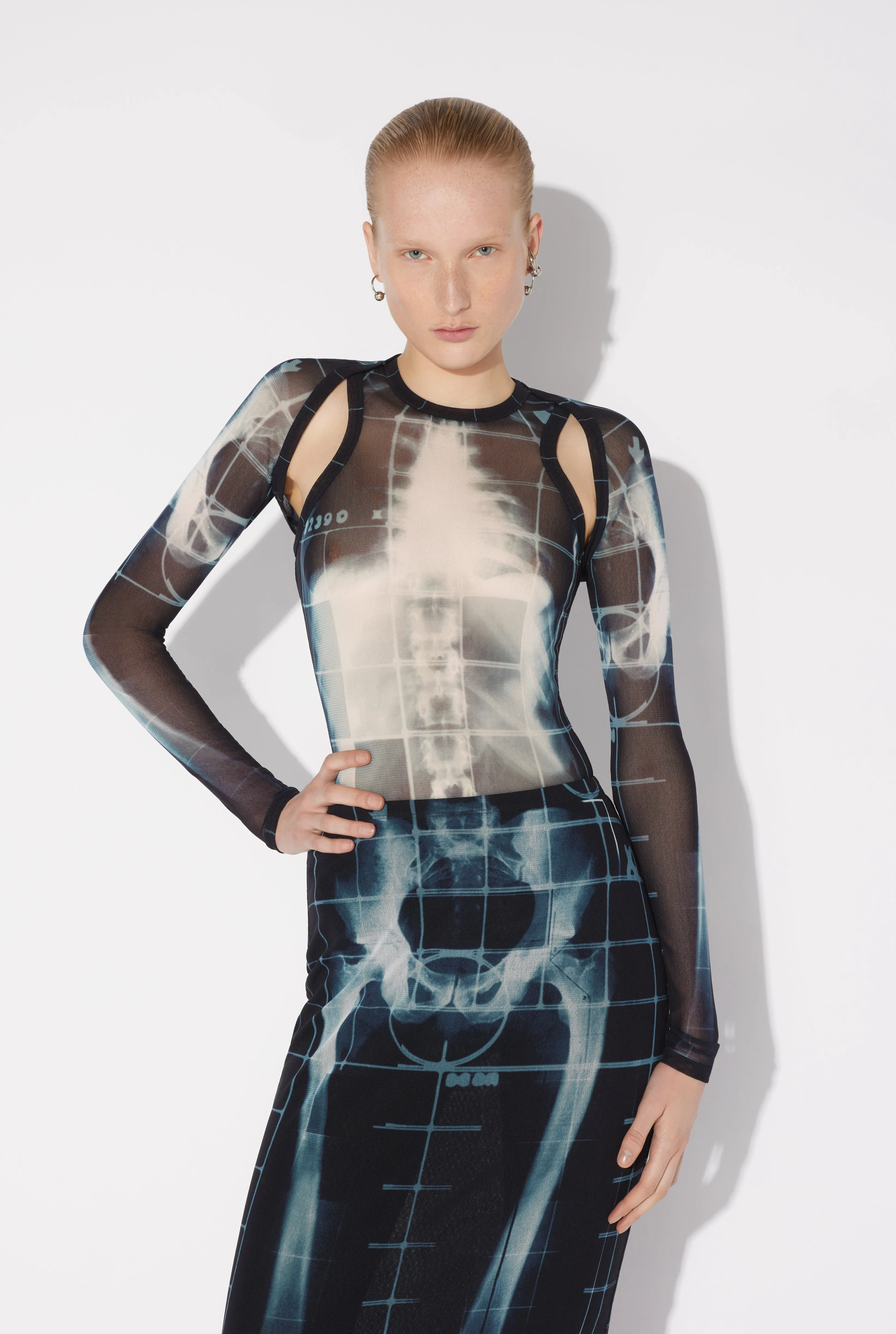 Jean Paul Gaultier The Black Squeletor Sleeves> Prints | Tops