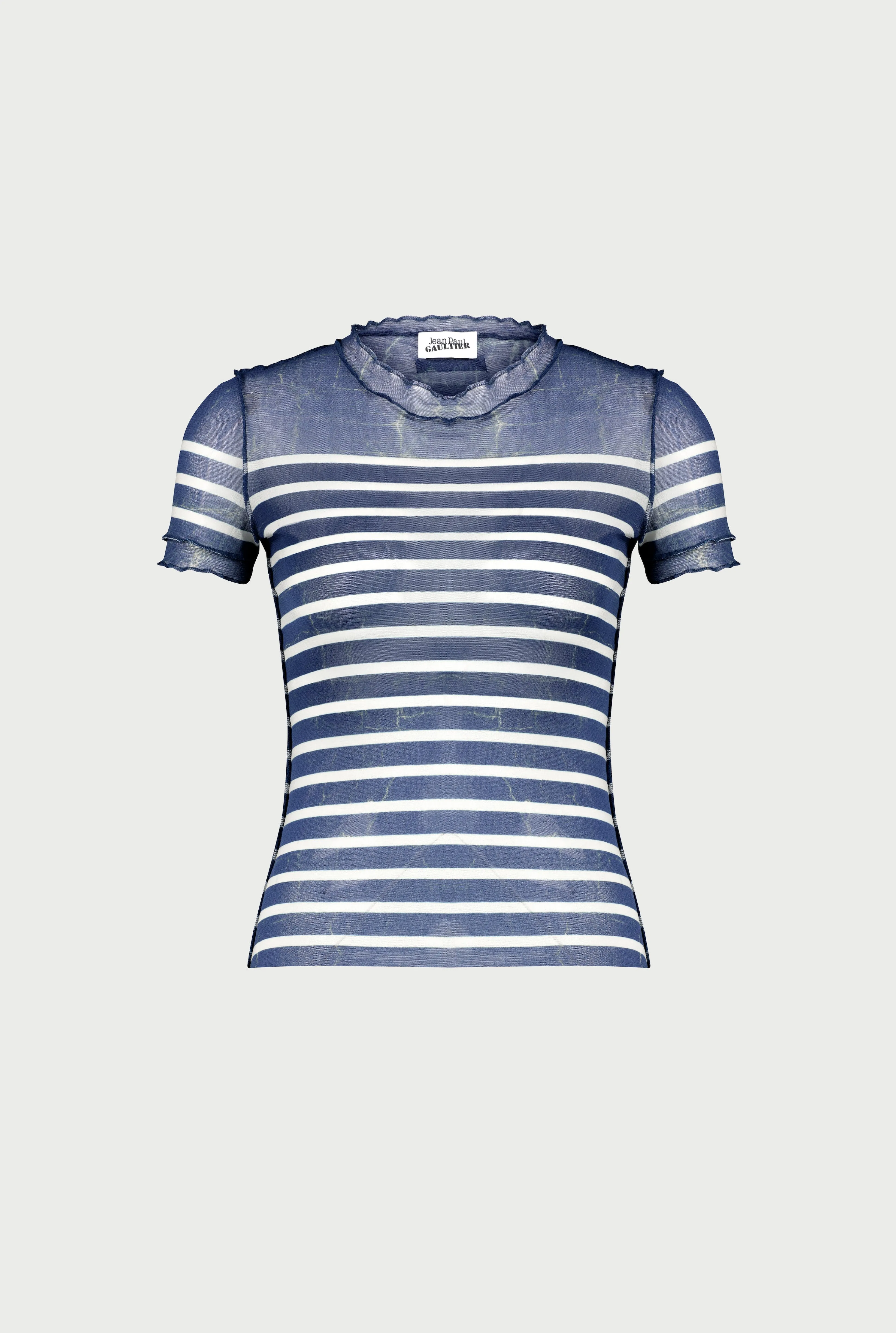 Jean Paul Gaultier The Blue “Crackling” Sailor Top> Marinières