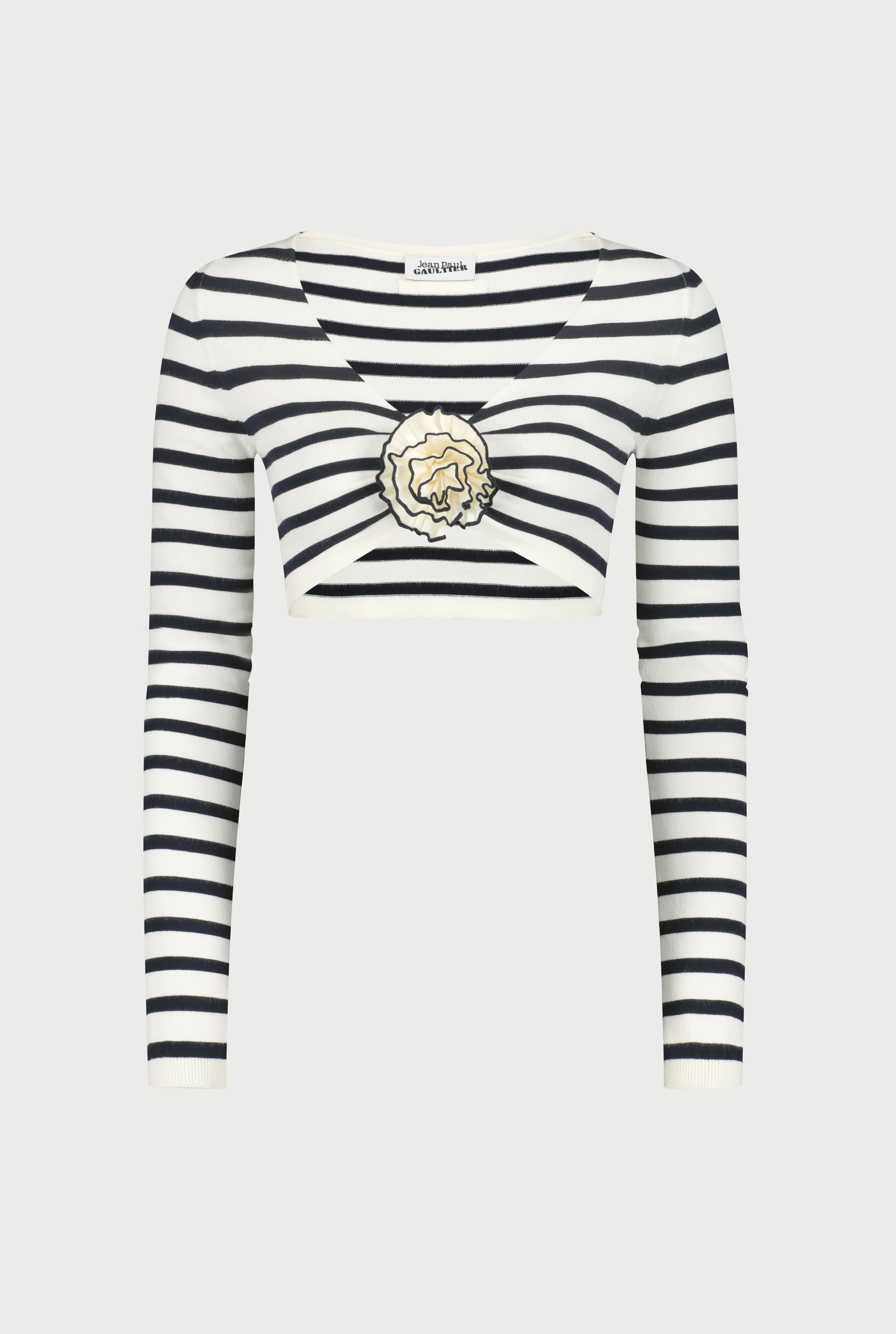 Jean Paul Gaultier The Blue Flower Sailor Crop Top> Marinières