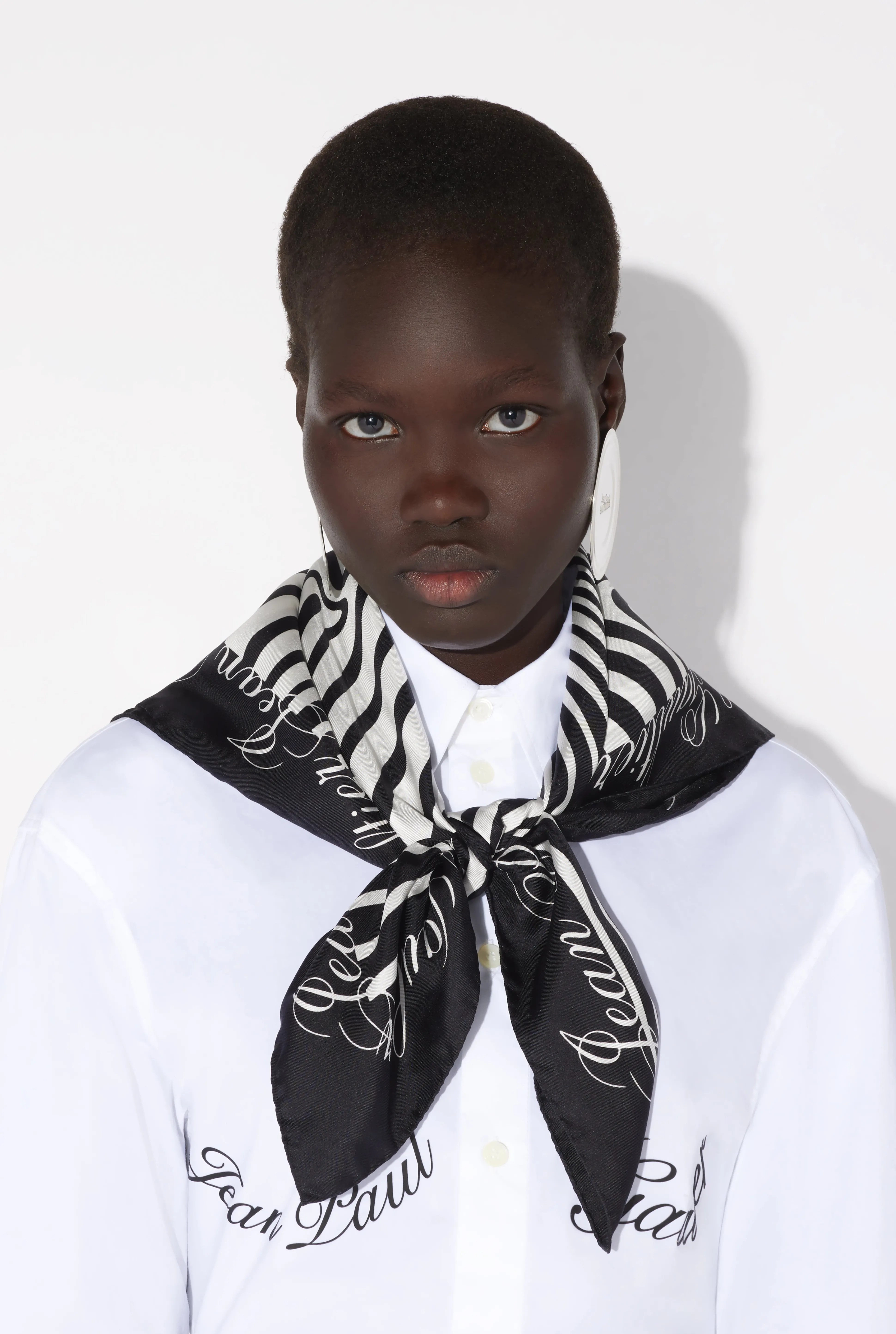 Jean Paul Gaultier The Body Morphing Marinière Scarf> Accessories | Spring 25