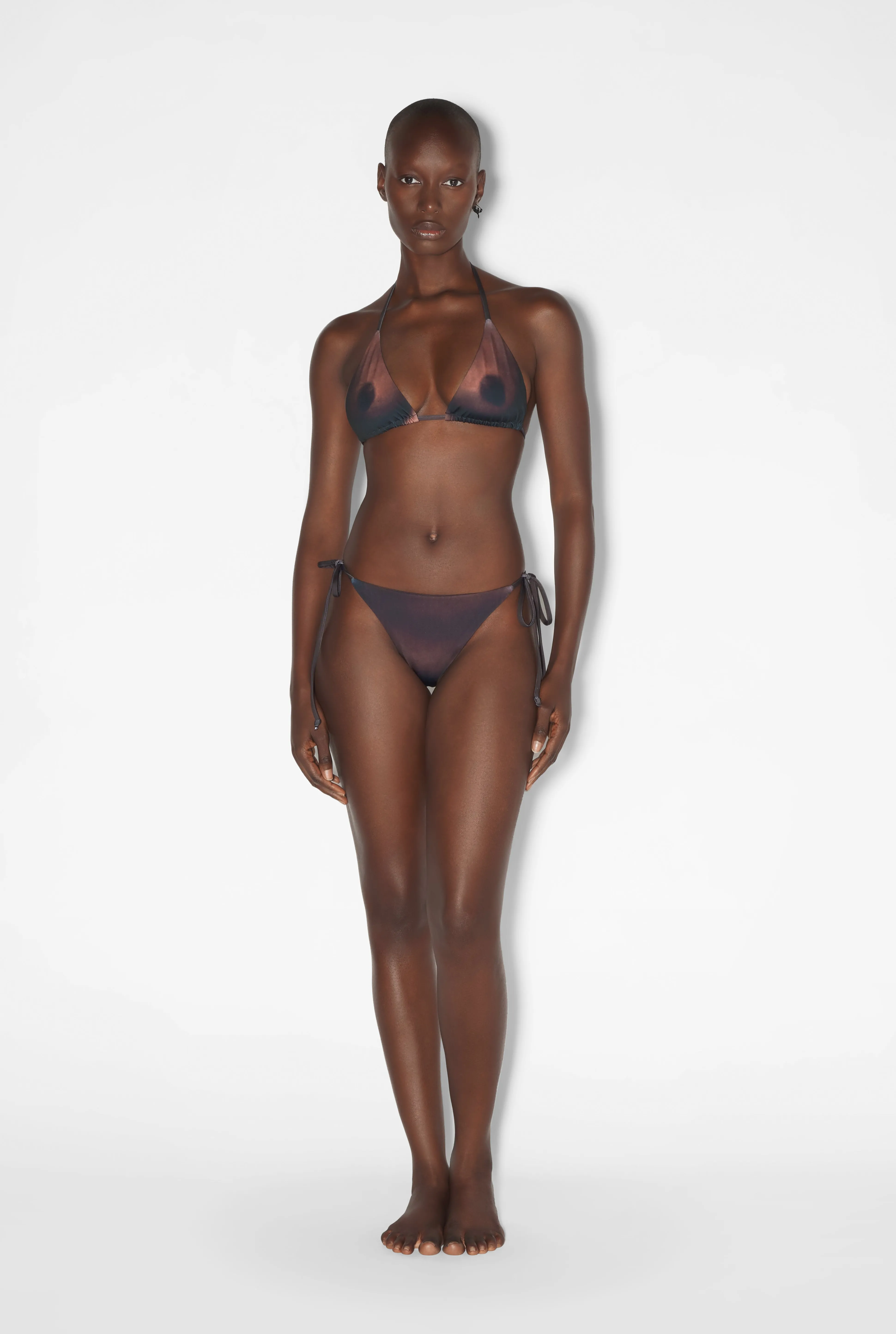 Jean Paul Gaultier The Ebony Body Tattoo Bikini Top> Iconic Prints