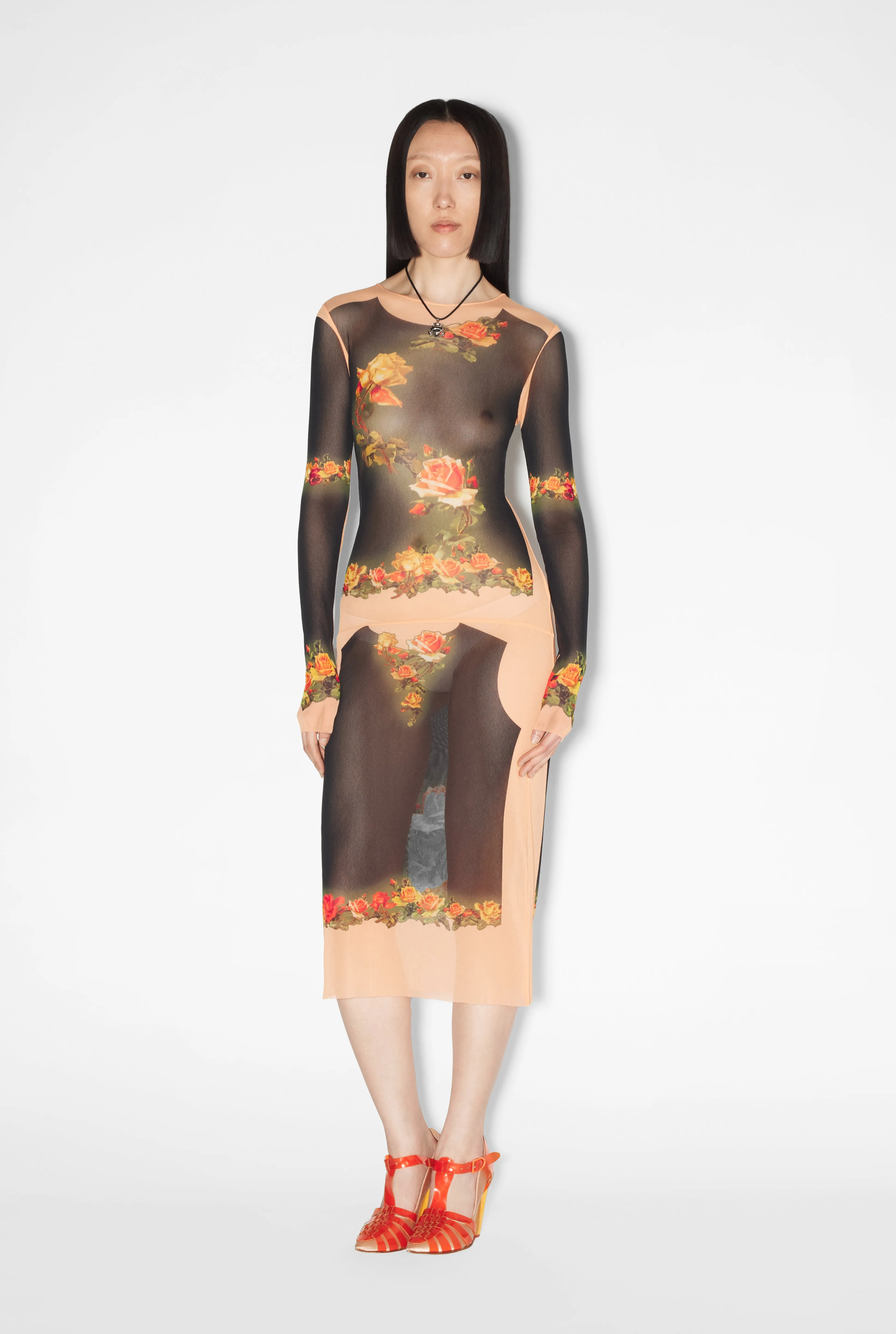 Jean Paul Gaultier The Ecru “Fleurs Petit Grand” Dress> Iconic Prints