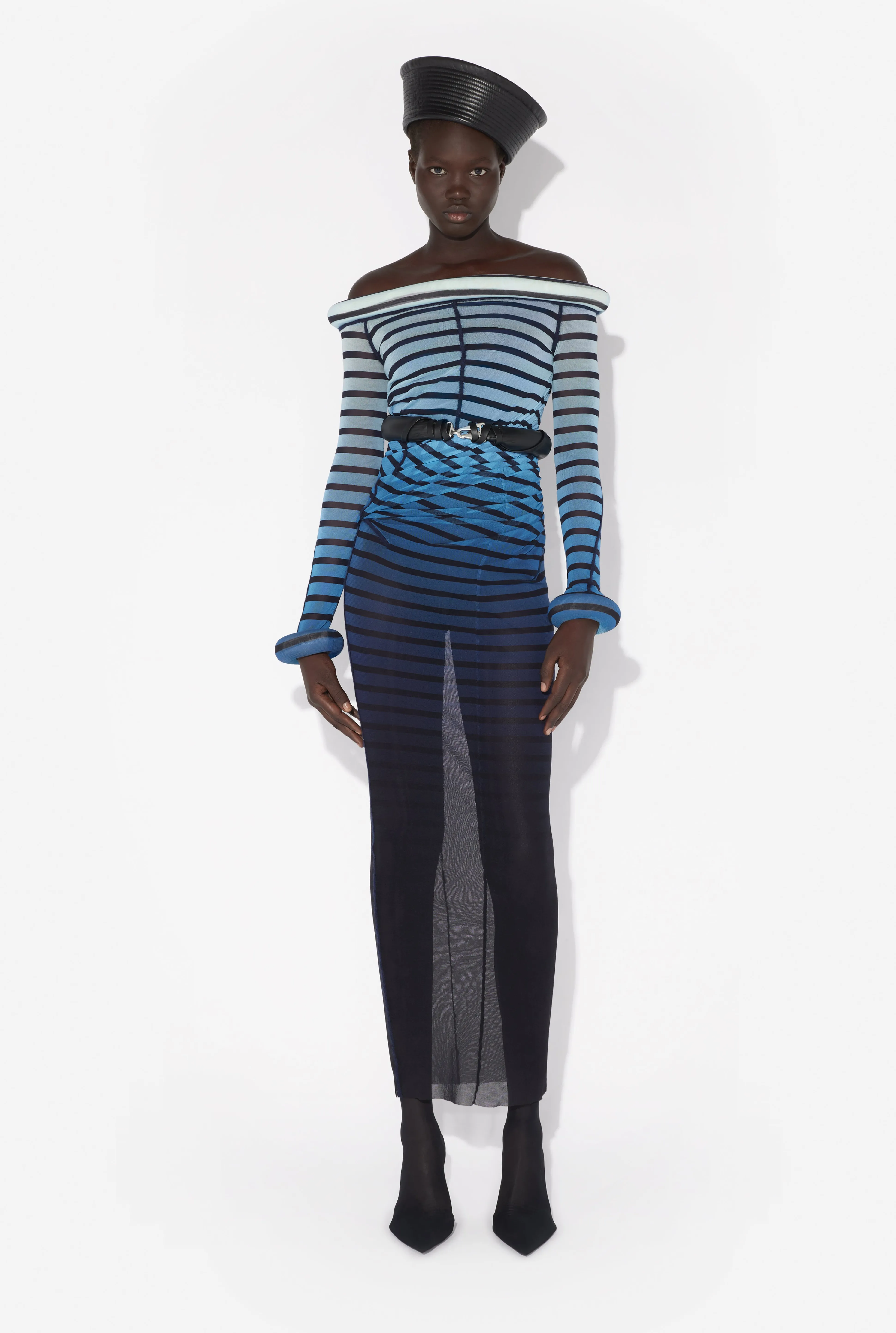 Jean Paul Gaultier The Long 3D Striped Dress> Prints | Dresses And Skirts