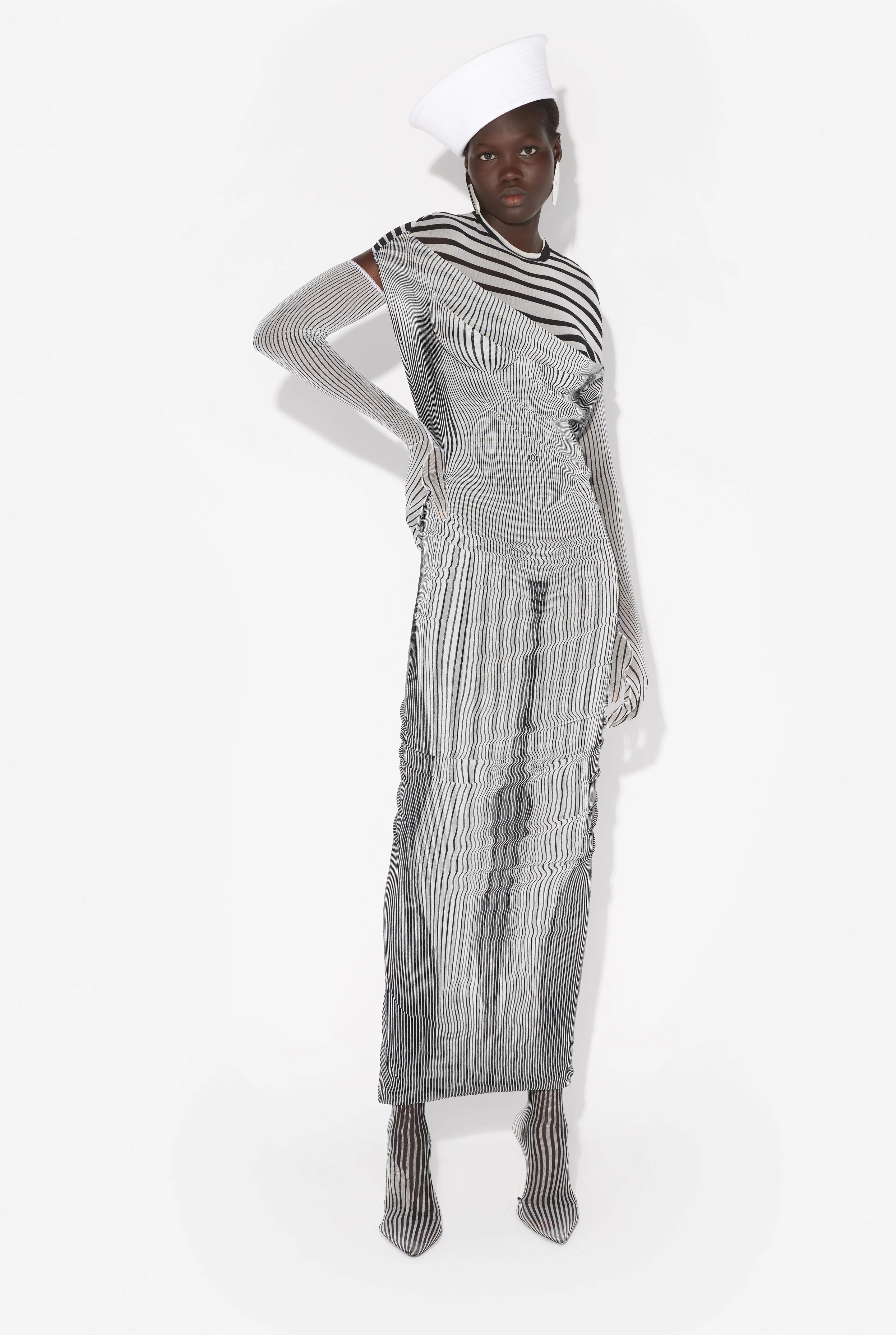 Jean Paul Gaultier The Long Draped Body Morphing Dress> Prints | Dresses And Skirts