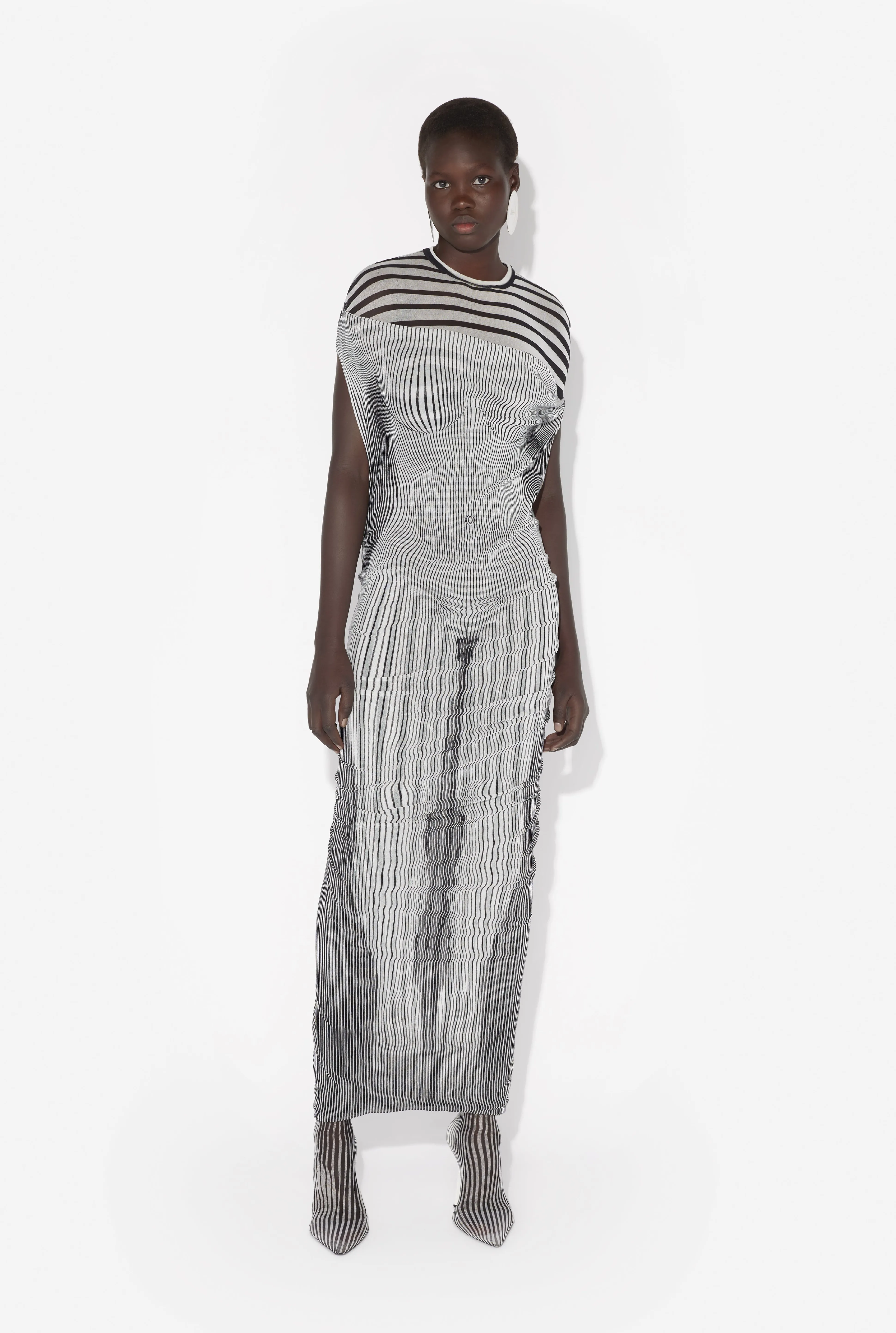 Jean Paul Gaultier The Long Draped Body Morphing Dress> Prints | Dresses And Skirts