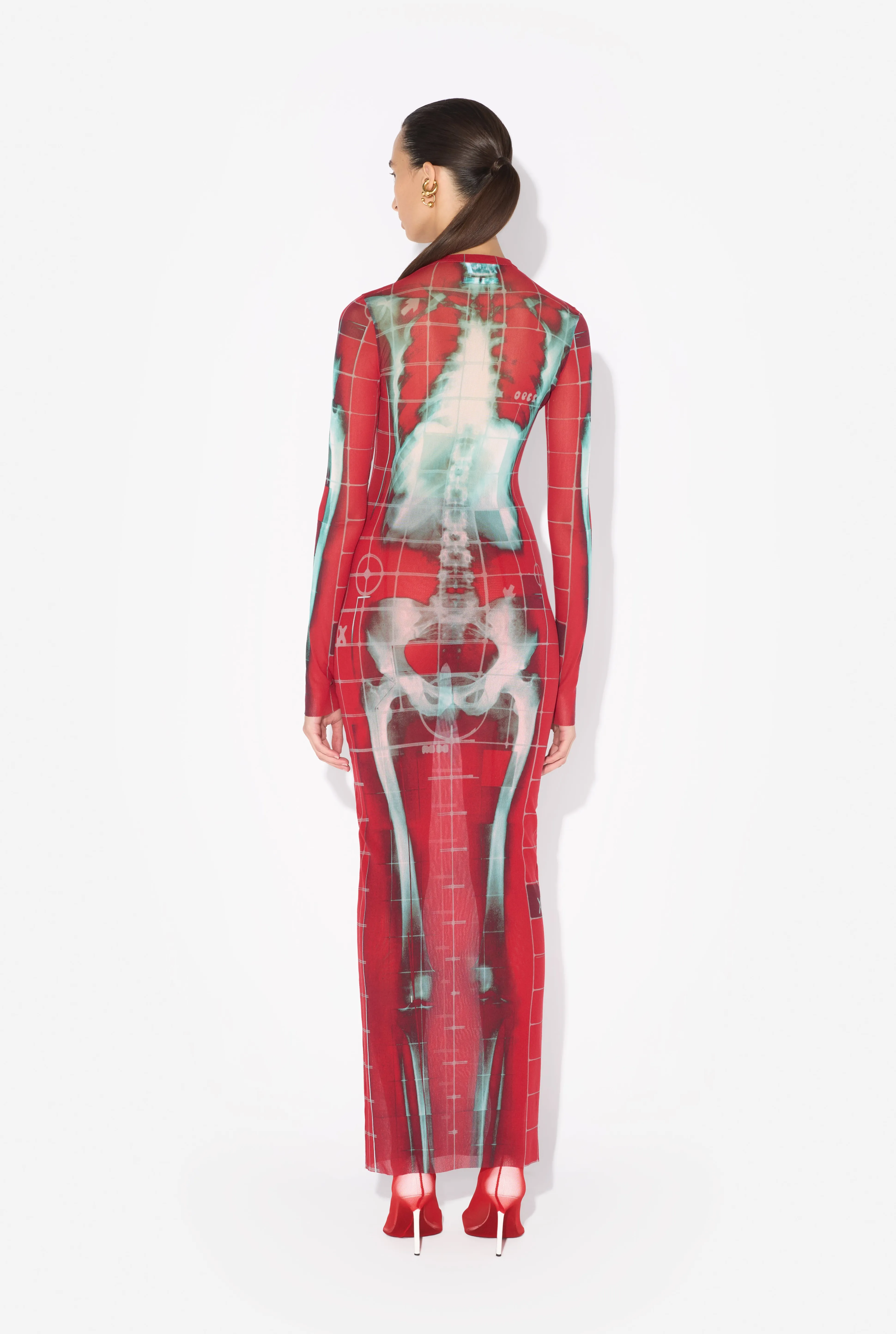 Jean Paul Gaultier The Long Red Squeletor Dress> Prints | Dresses And Skirts