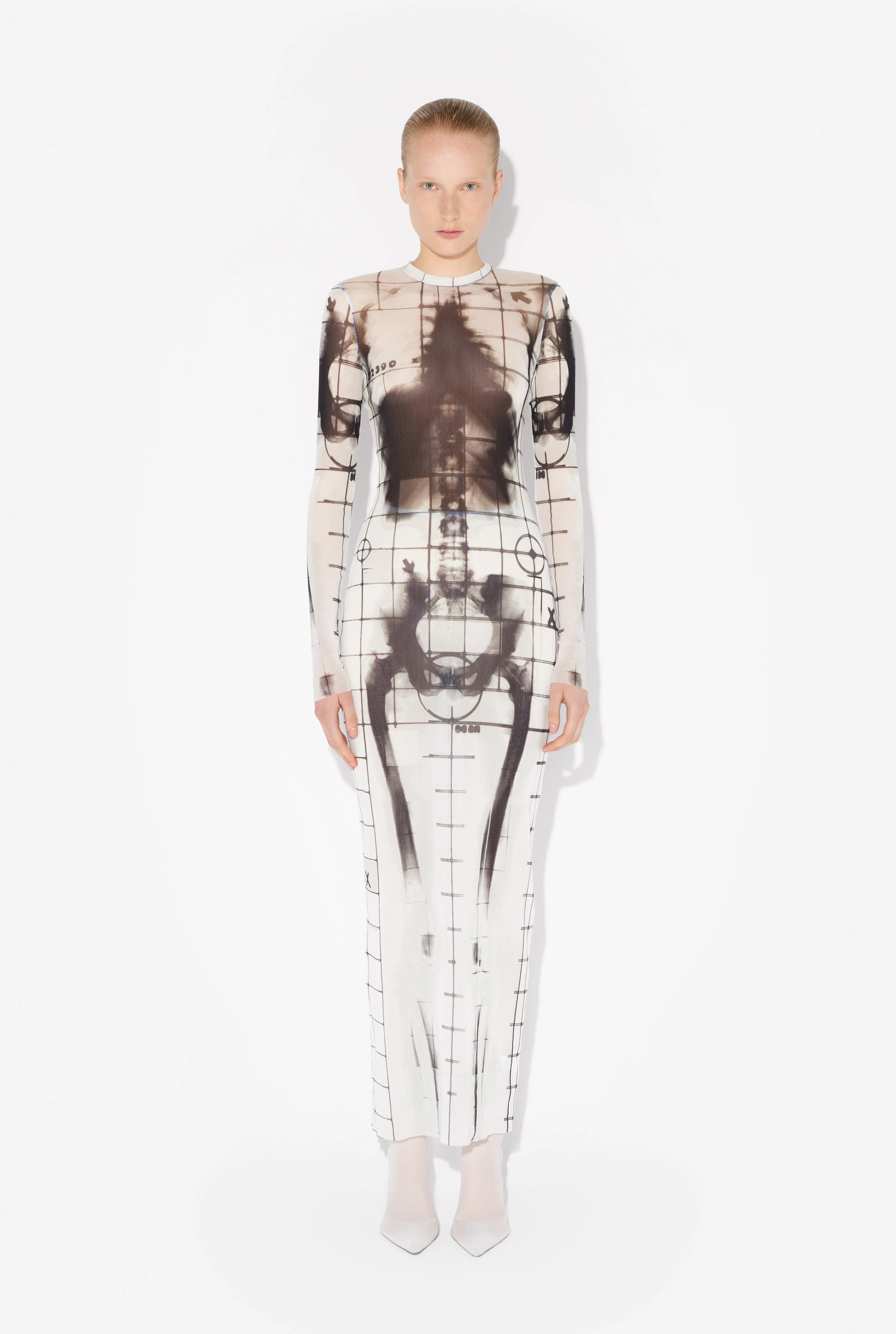 Jean Paul Gaultier The Long White Squeletor Dress> Prints | Dresses And Skirts