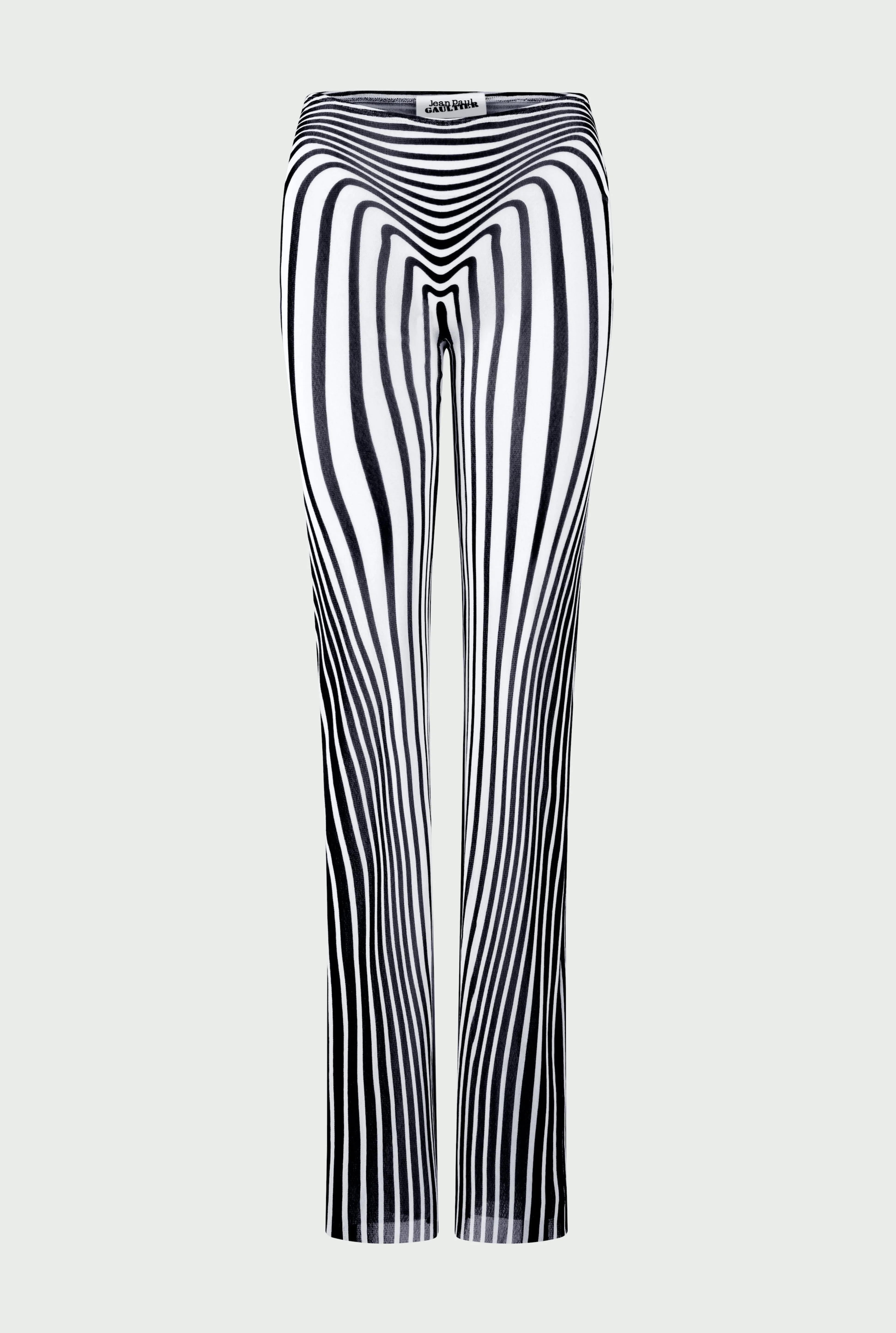 Jean Paul Gaultier The Navy Blue Body Morphing Pants> Iconic Prints