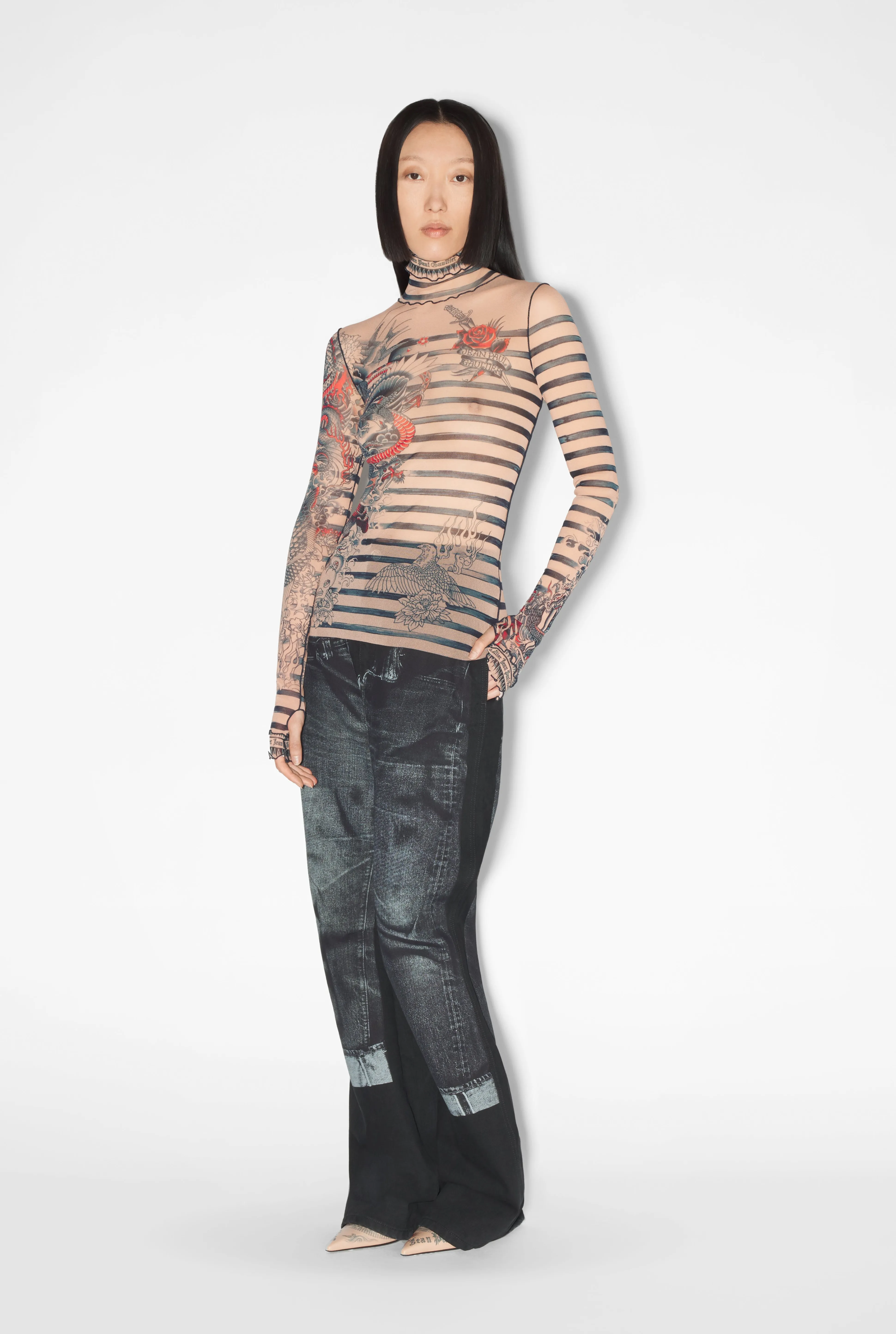 Jean Paul Gaultier The Nude Sailor Tattoo Top> Iconic Prints