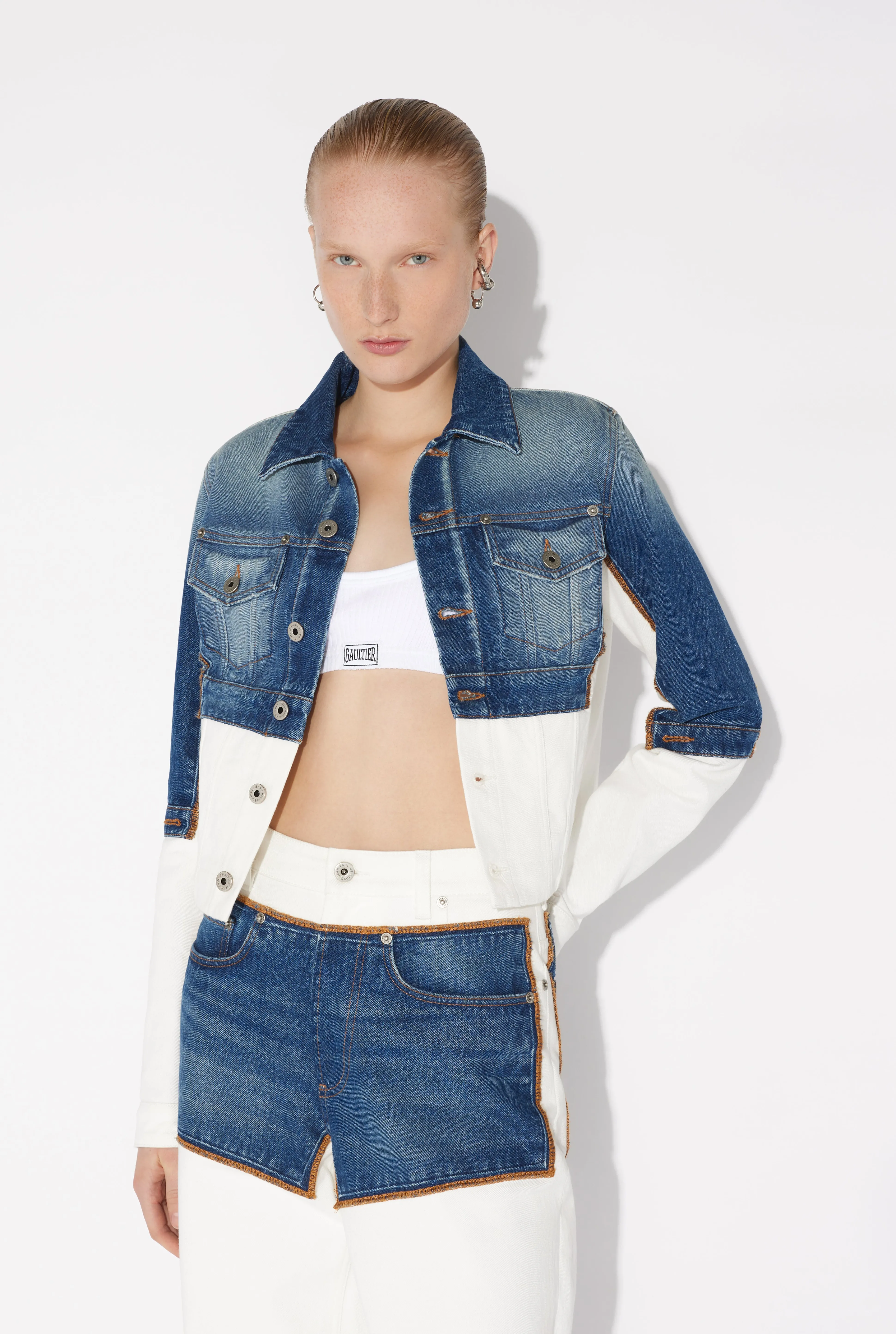 Jean Paul Gaultier The Petit Grand Denim Jacket> Coats And Jackets | Denim