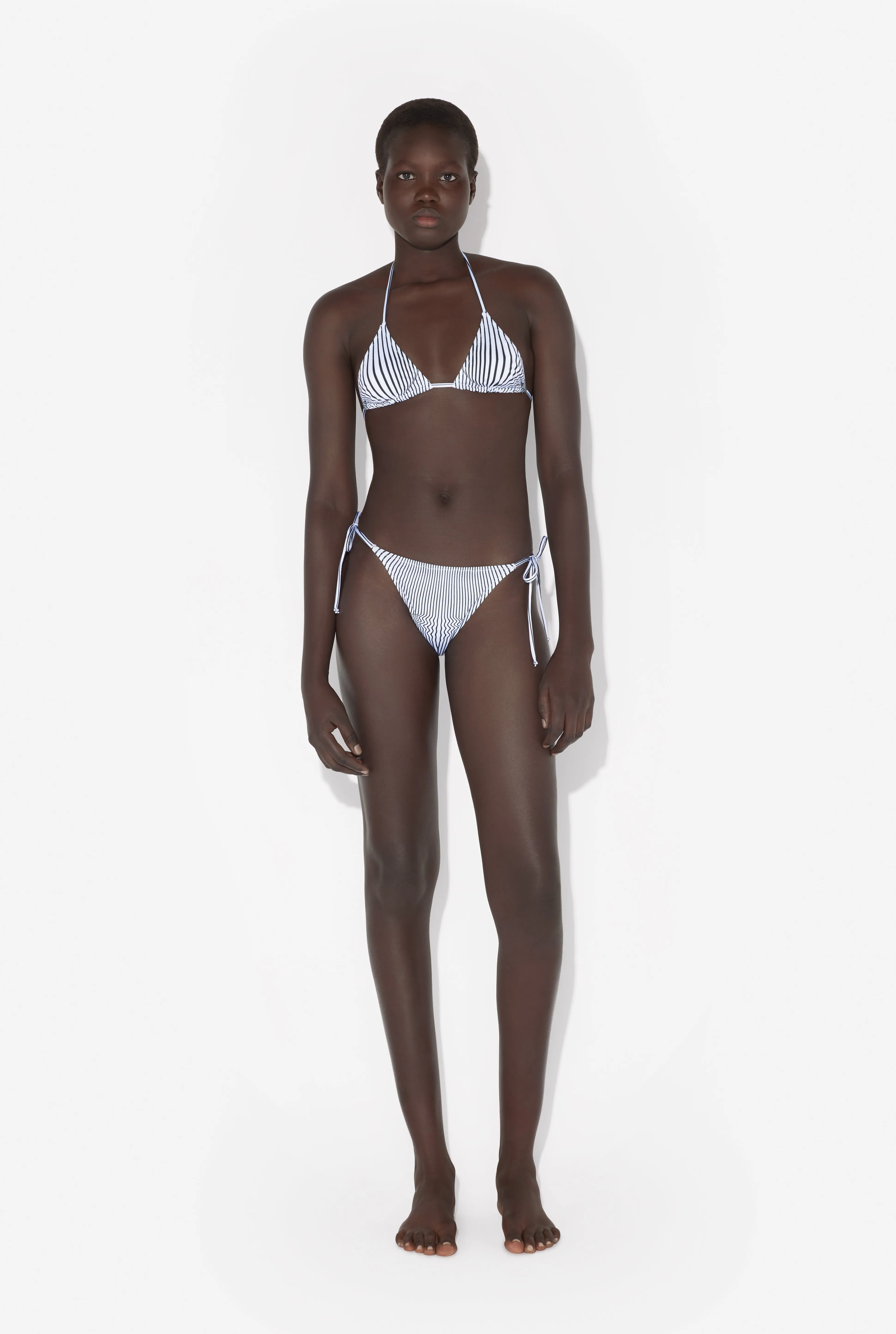 Jean Paul Gaultier The Pinstripe Body Morphing Bikini Bottom> Swimwear | Spring 25