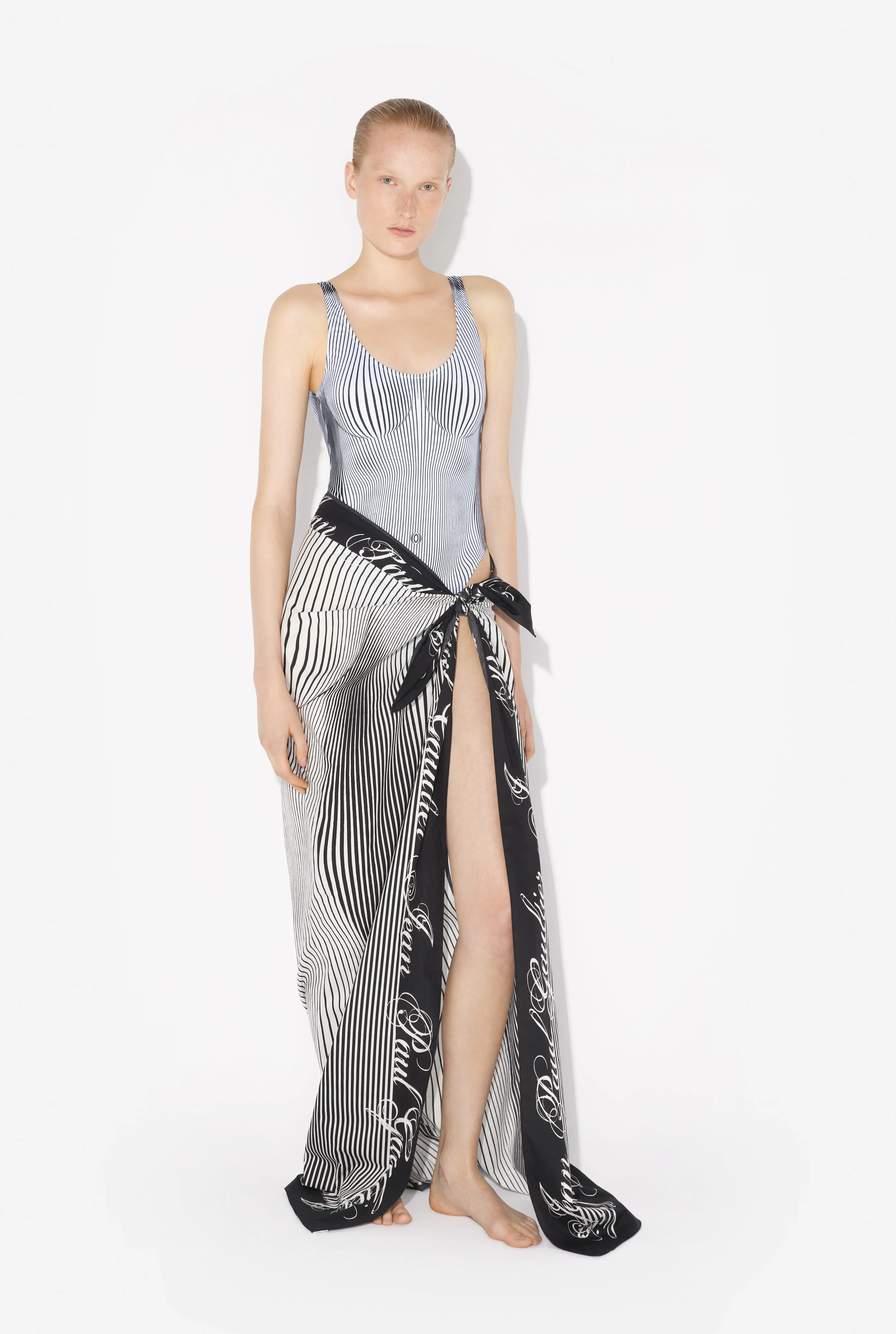 Jean Paul Gaultier The Pinstripes Body Morphing Sarong> Swimwear | Accessories