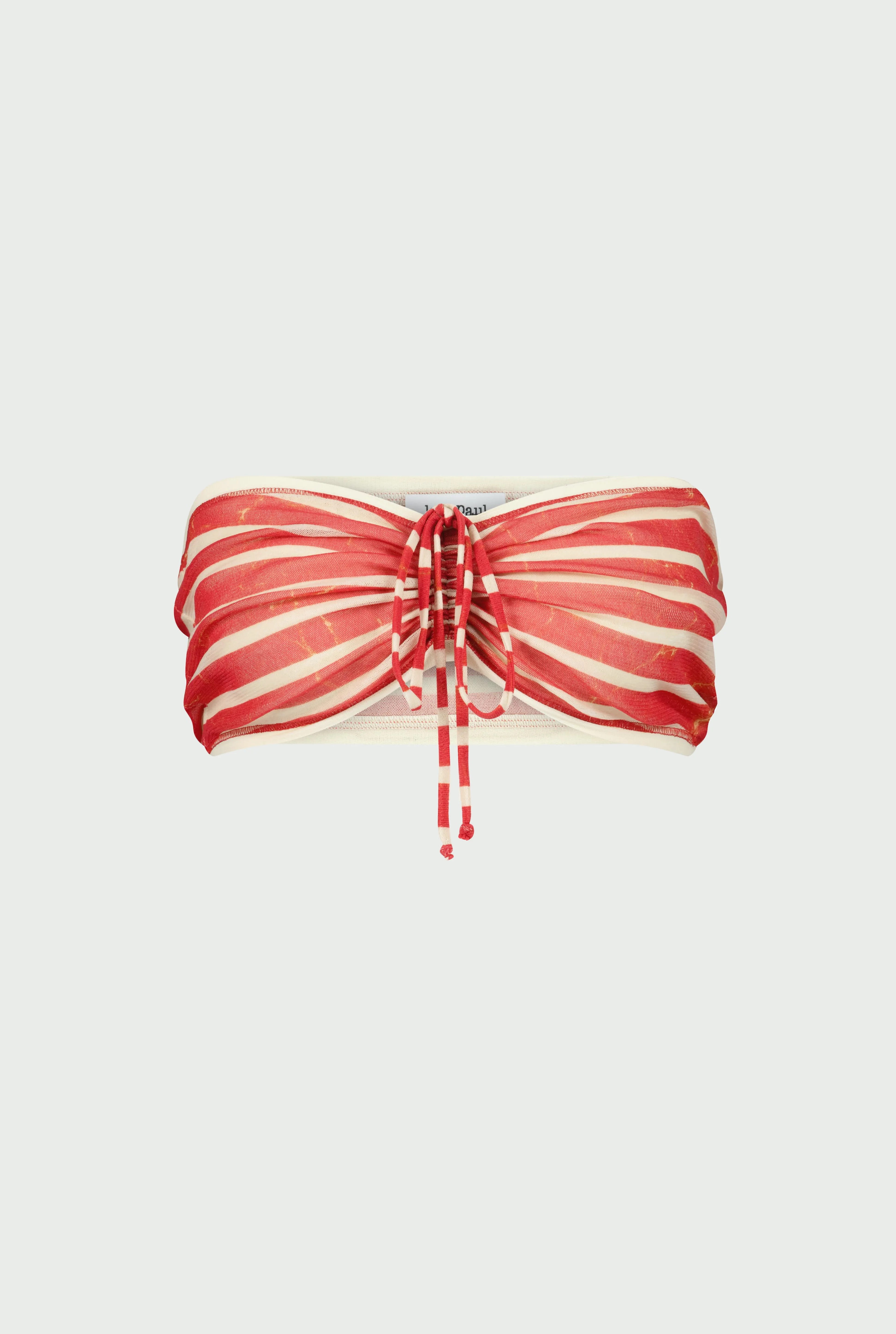 Jean Paul Gaultier The Red “Crackling” Sailor Bandeau> Marinières