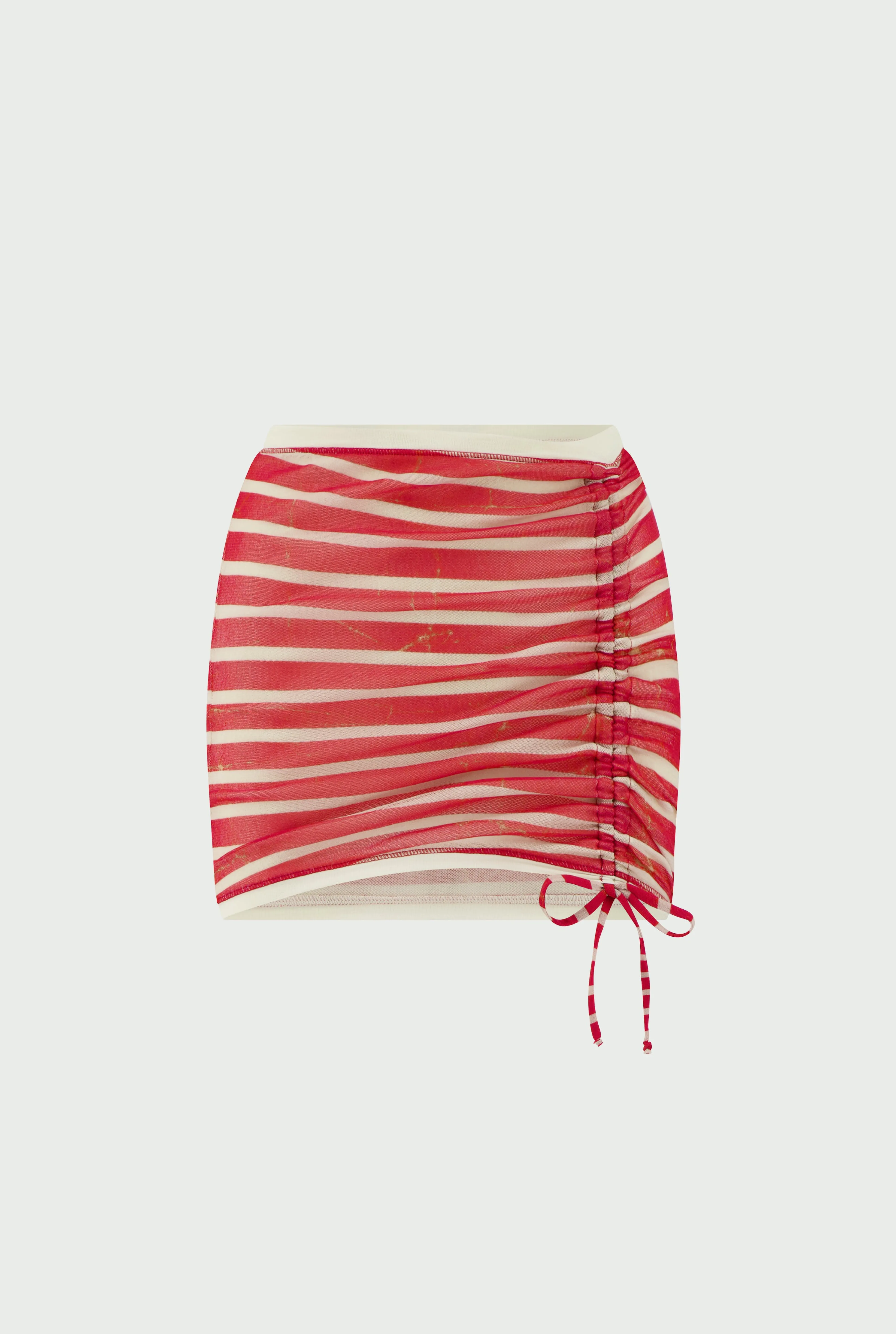 Jean Paul Gaultier The Red “Crackling” Sailor Mini Skirt> Marinières