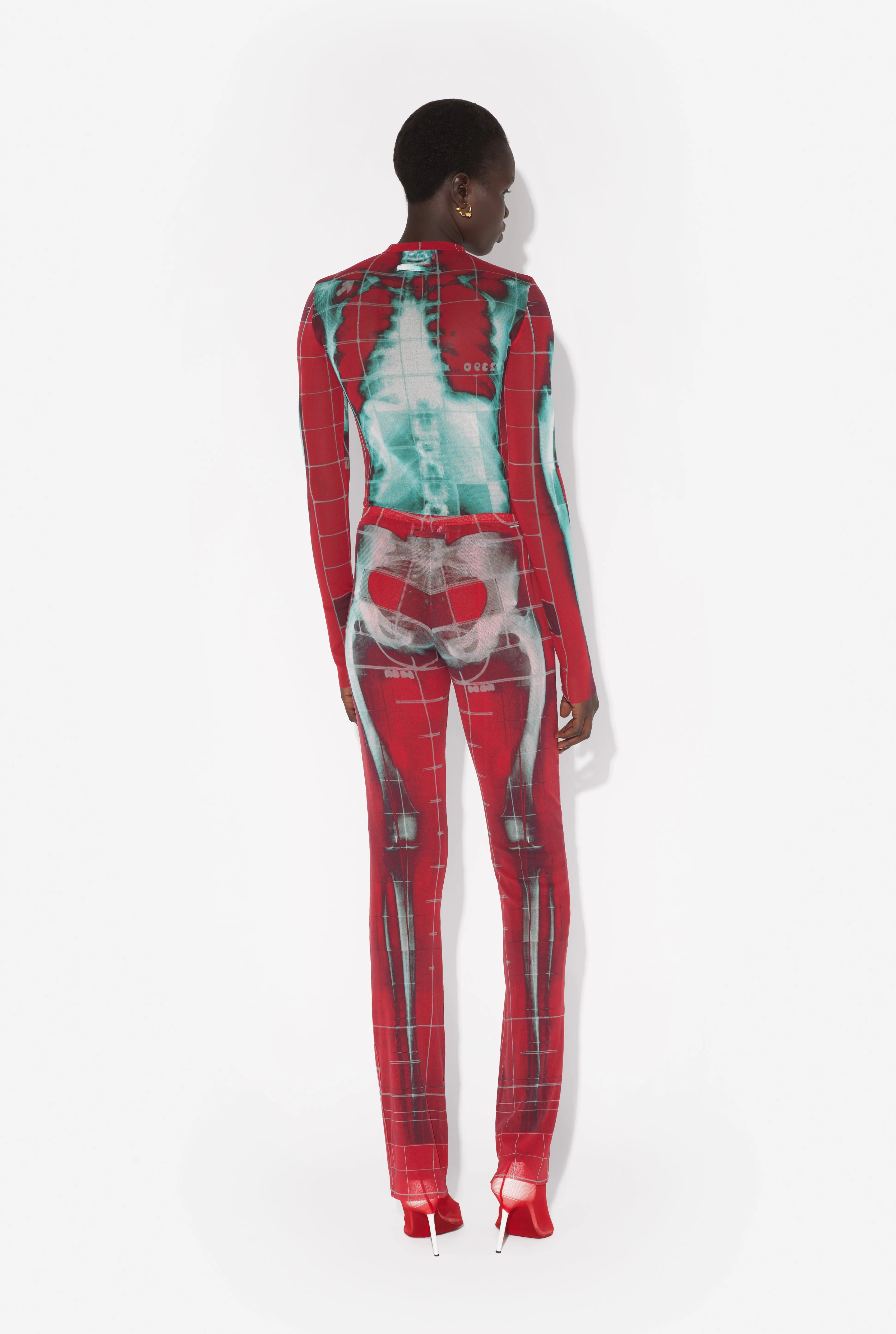 Jean Paul Gaultier The Red Squeletor Pants> Prints | Trousers