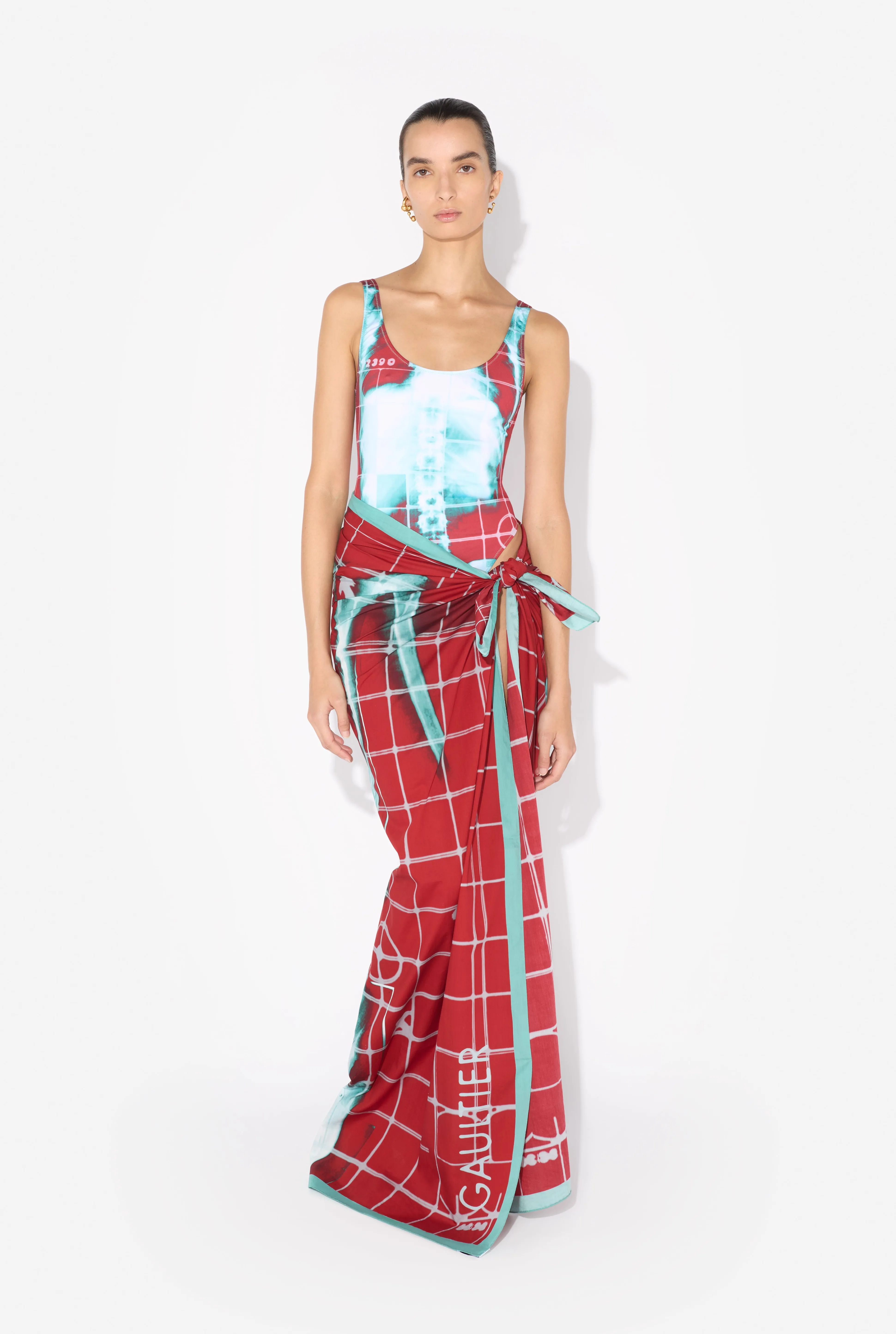 Jean Paul Gaultier The Red Squeletor Sarong> Prints | Swimwear