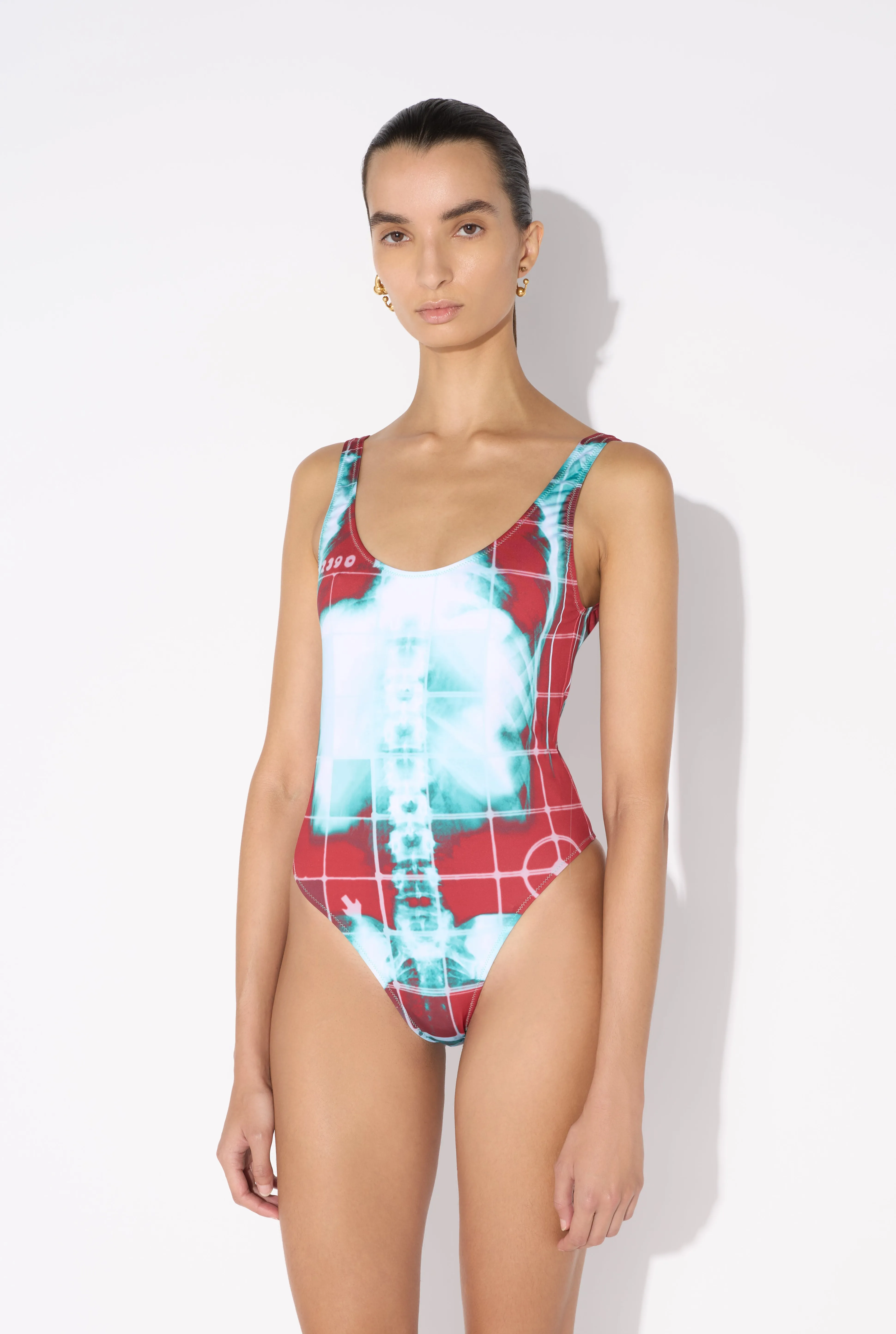 Jean Paul Gaultier The Red Squeletor Swimsuit> Prints | Swimwear