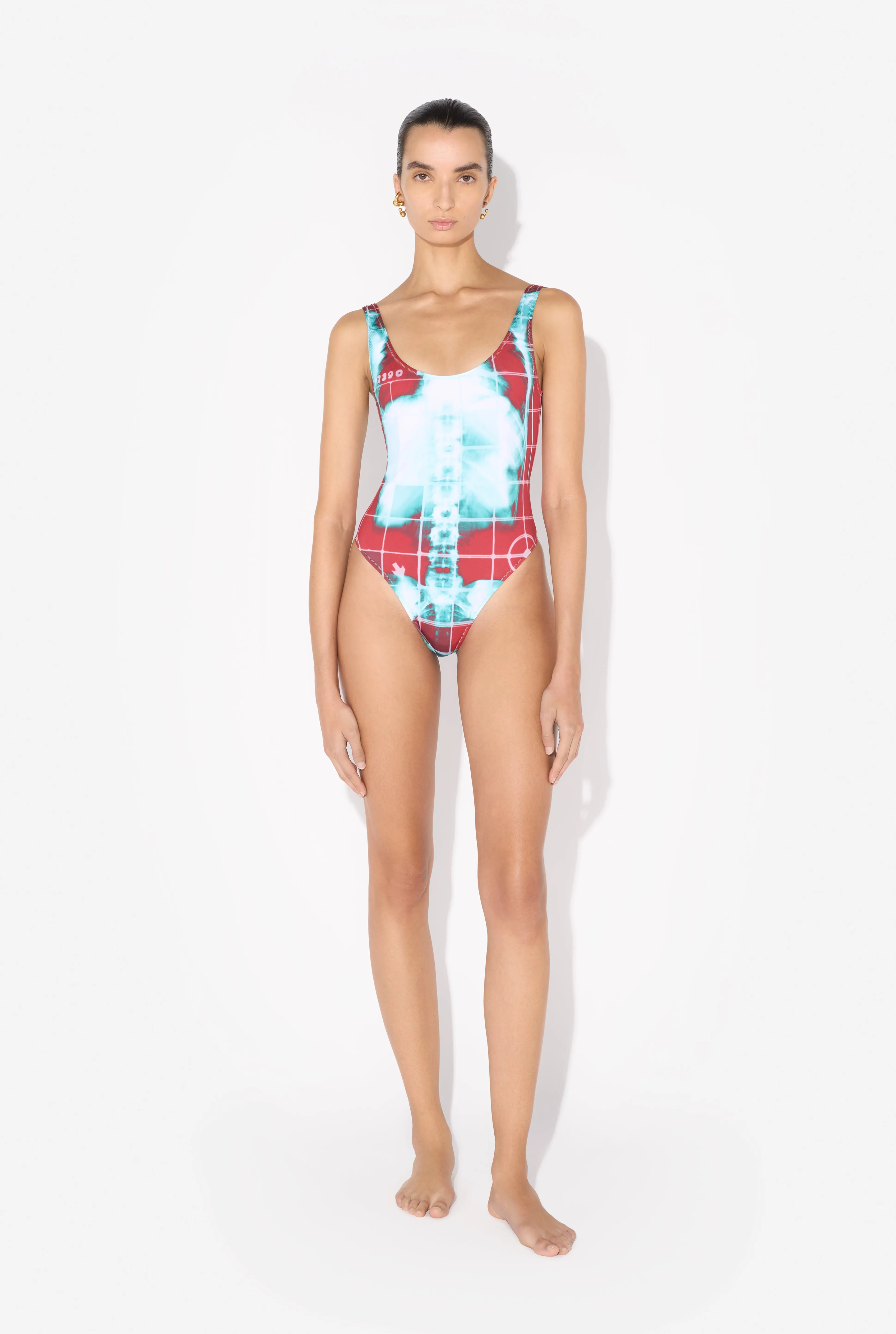 Jean Paul Gaultier The Red Squeletor Swimsuit> Prints | Swimwear