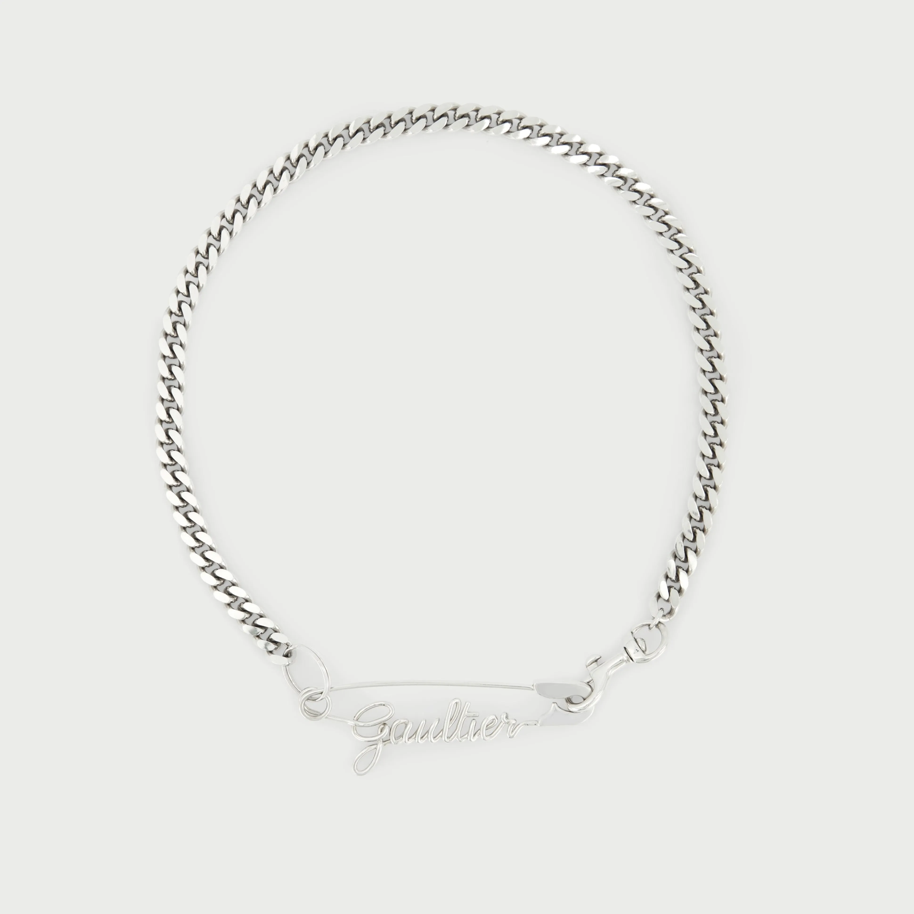 Jean Paul Gaultier The -Tone Gaultier Safety Pin Necklace> Accessories