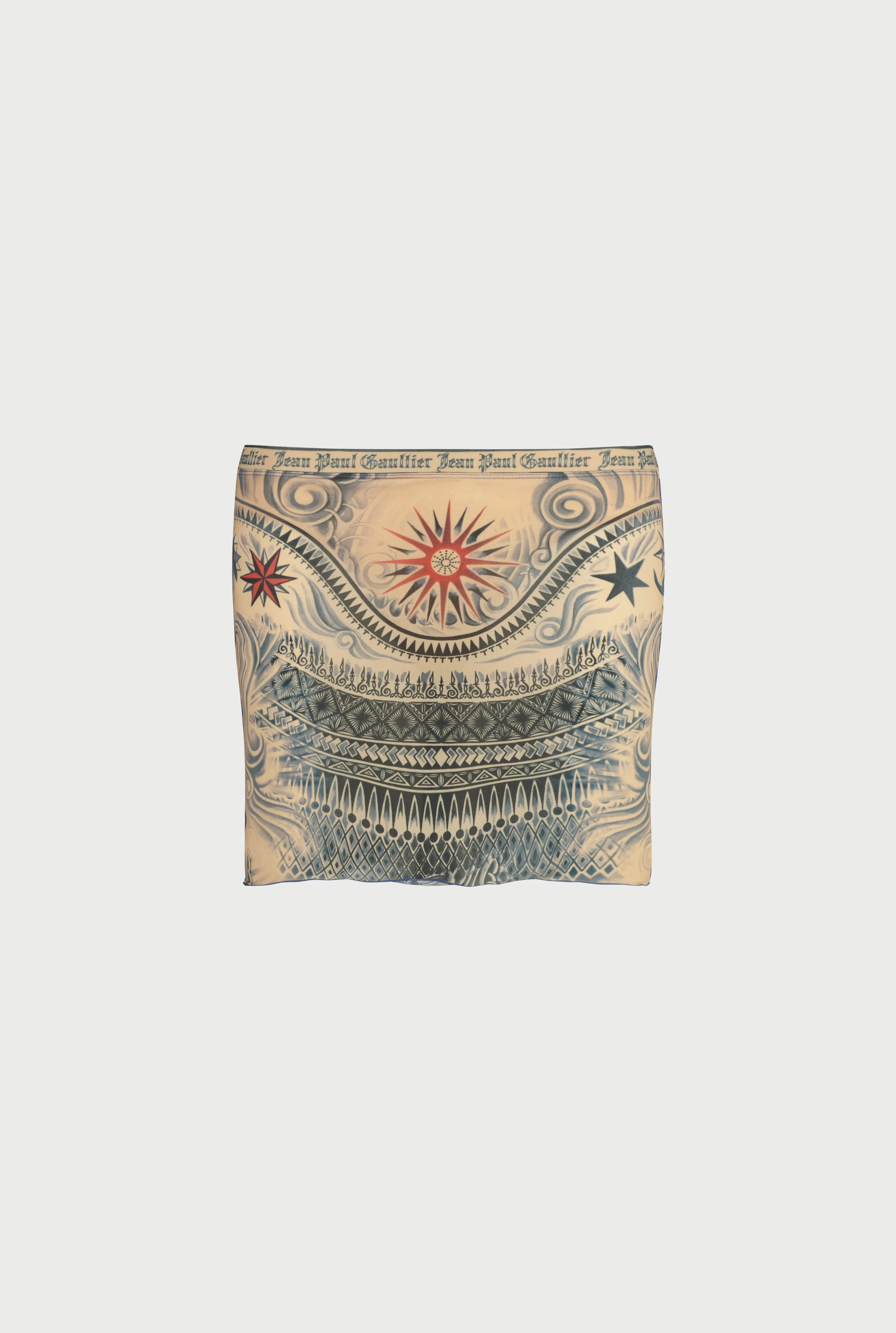 Jean Paul Gaultier The Sun Tattoo Skirt> Iconic Prints