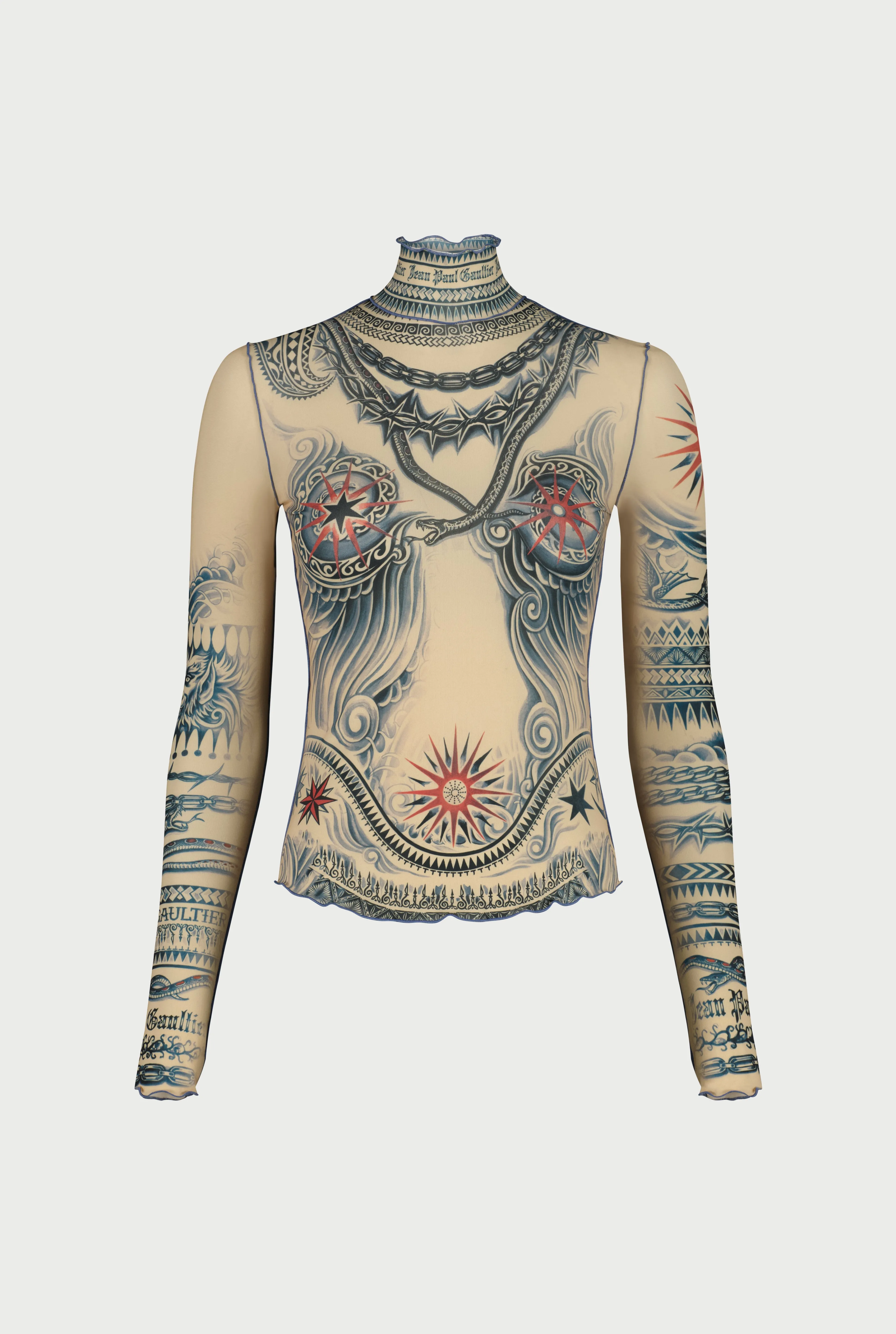 Jean Paul Gaultier The Sun Tattoo Top> Iconic Prints