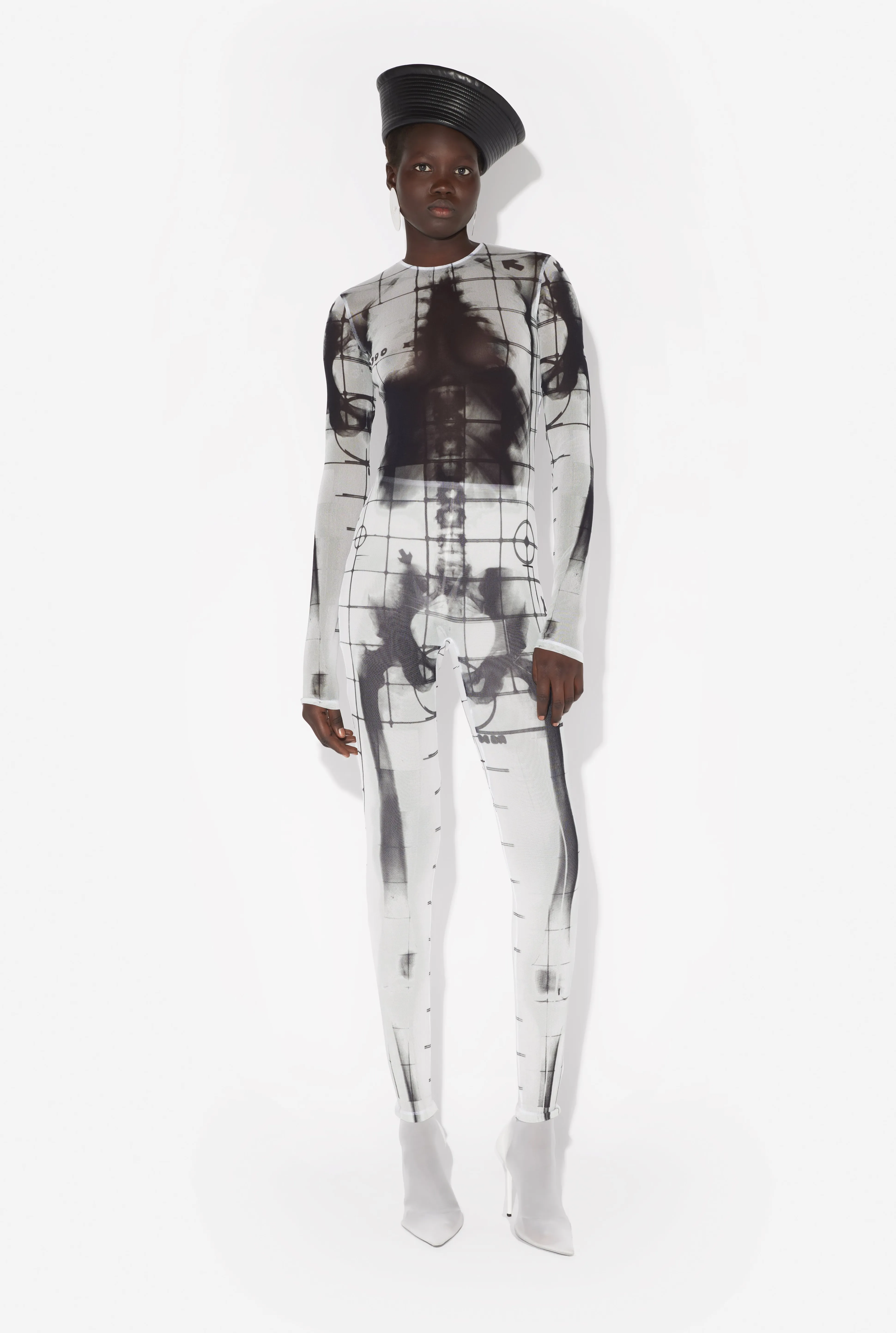 Jean Paul Gaultier The White Squeletor Jumpsuit> Prints | Trousers