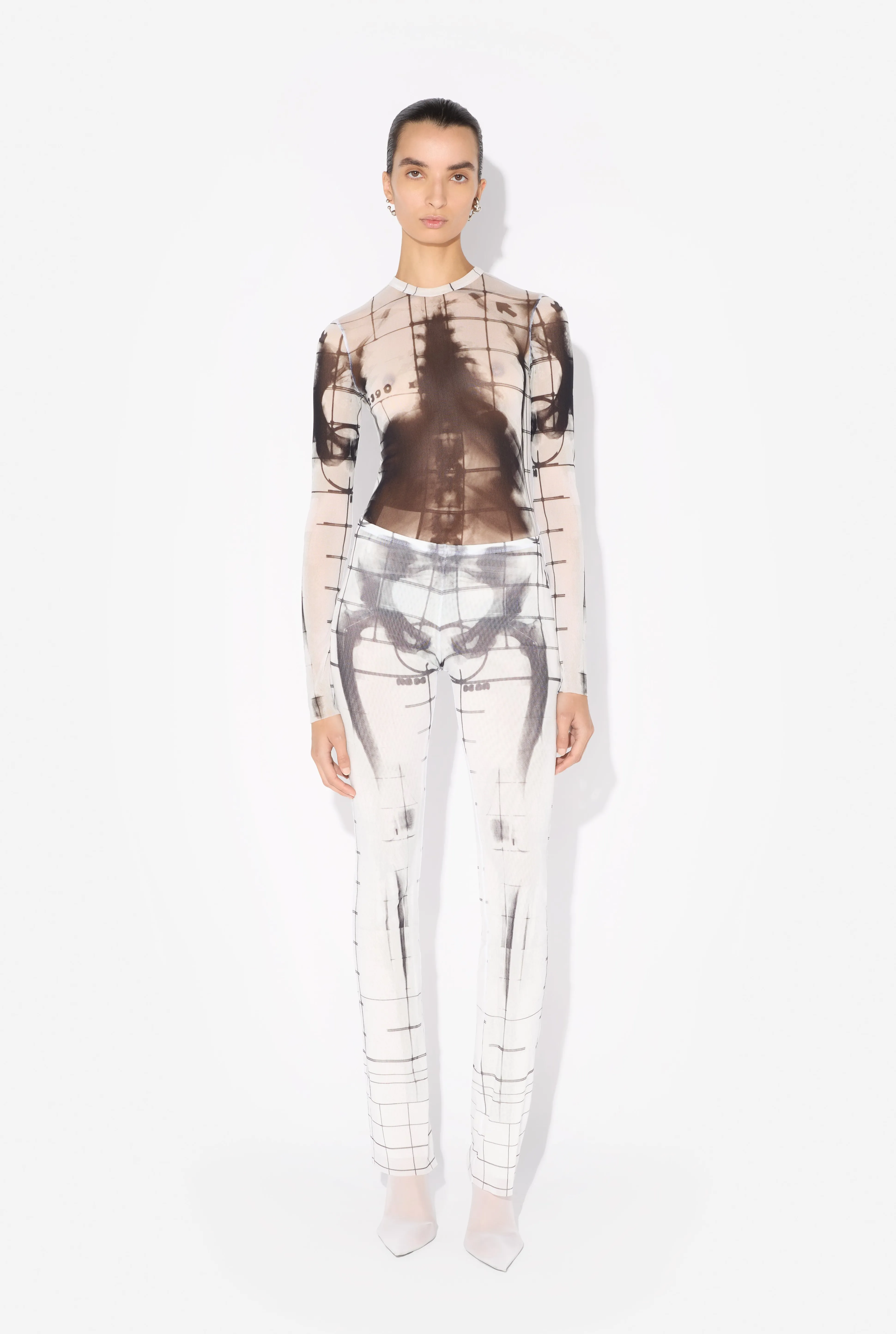 Jean Paul Gaultier The White Squeletor Pants> Prints | Trousers