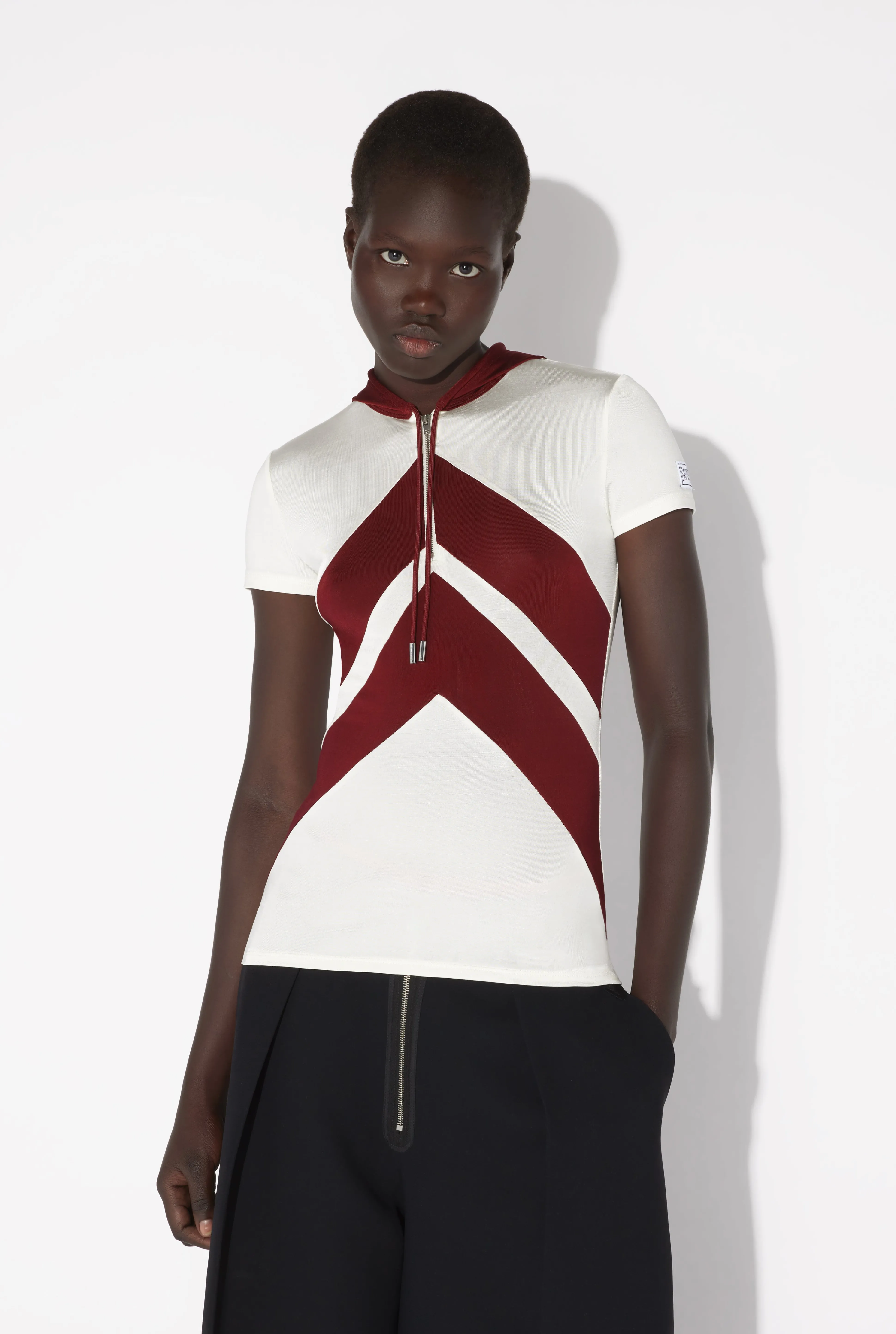 Jean Paul Gaultier The White T-Shirt with Chevrons> Tops | Spring 25