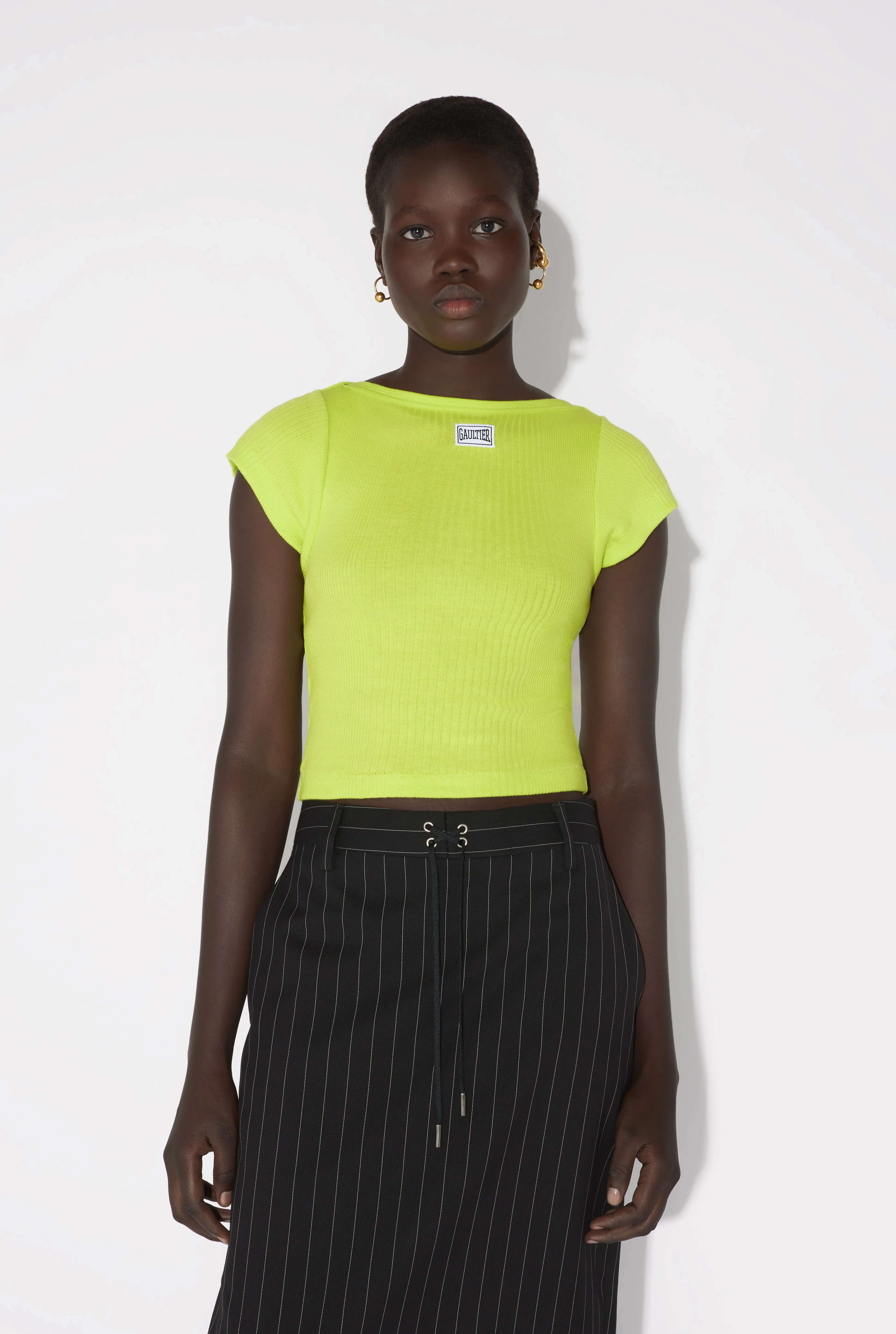 Jean Paul Gaultier The Yellow Patch T-Shirt> T-shirts And Sweatshirts | Spring 25